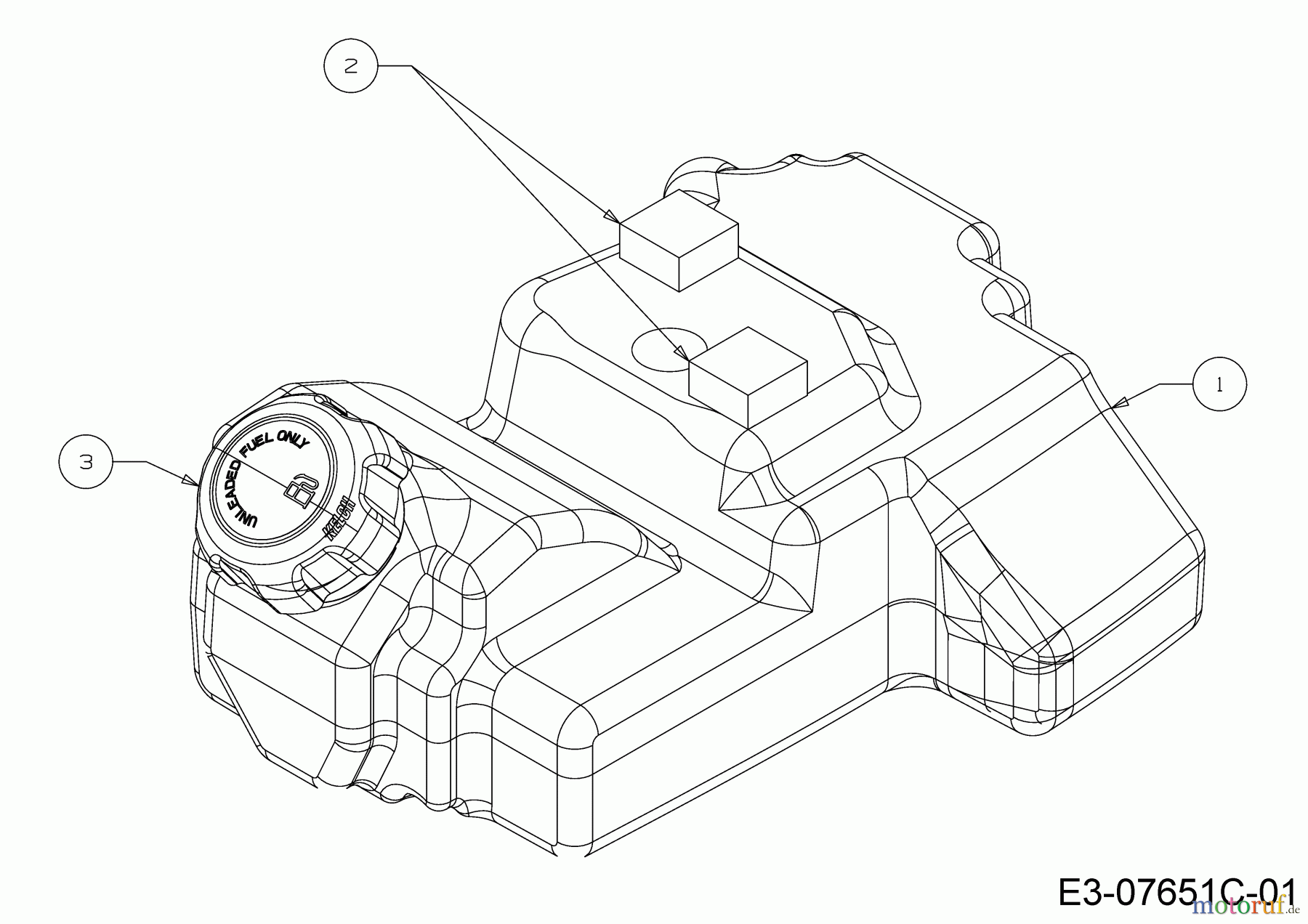 Cub Cadet Rasentraktoren LR2 MS76 13A721JD603 (2021) Tank