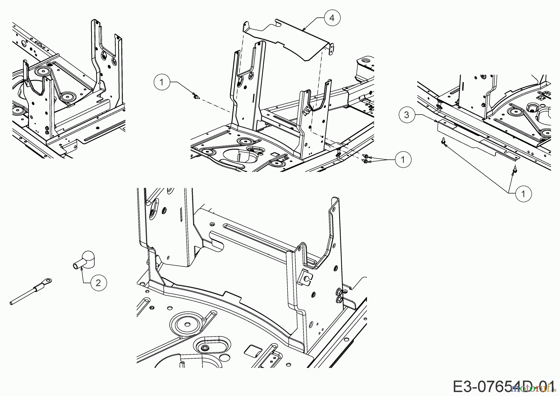 Cub Cadet Rasentraktoren LR1 MS76 13B726JD603 (2023) Abdeckung