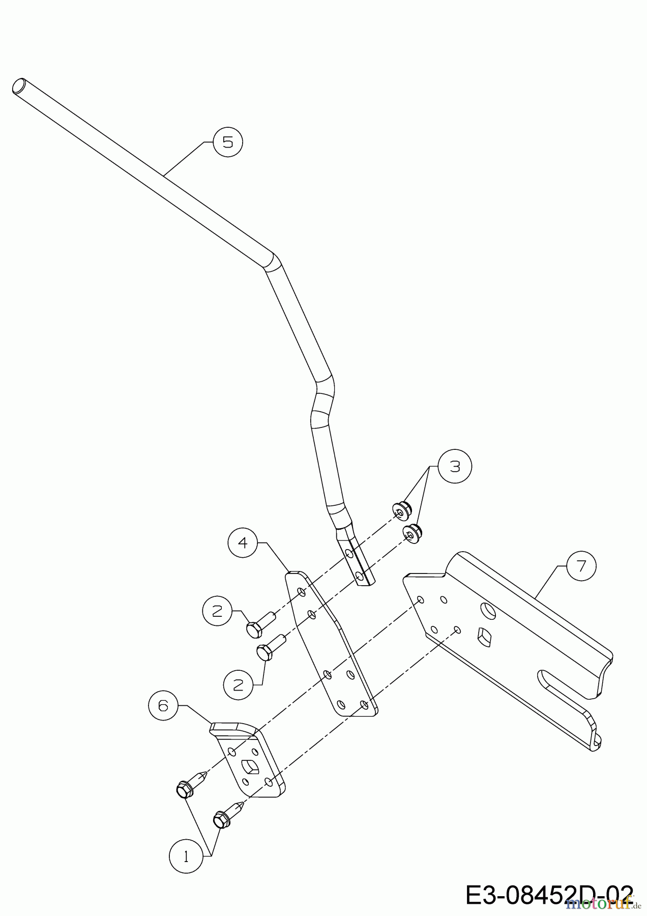 Cub Cadet Schneefräsen XS3 76 TDE 31AY7EVZ603 (2022) Verstellhebel