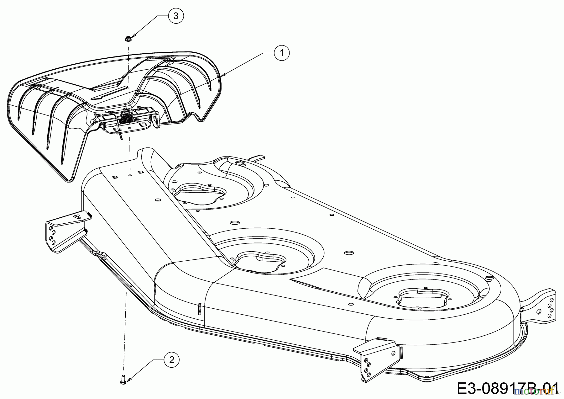 Cub Cadet Gartentraktoren XT3 QS127 14BFA5CQ603 (2021) Deflektor