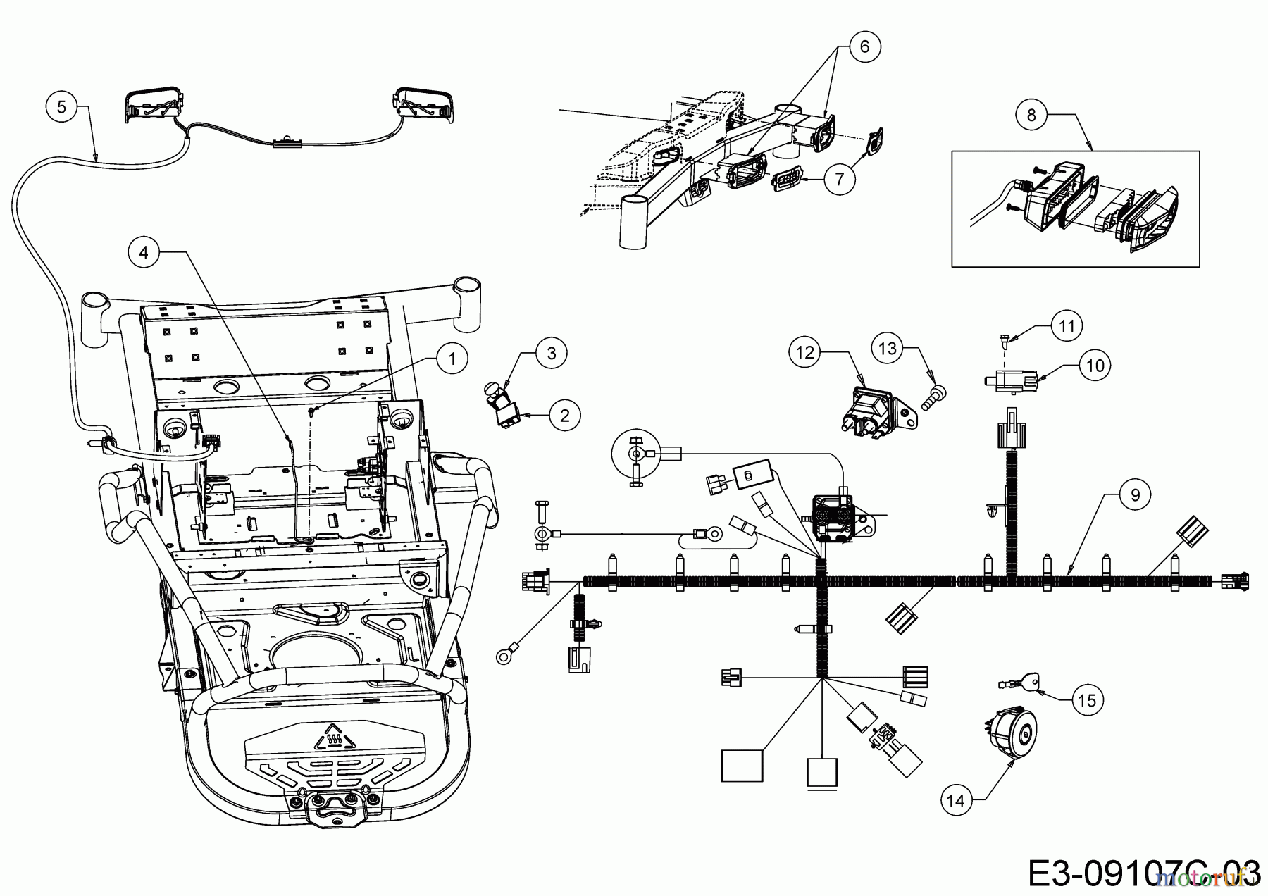 Cub Cadet Zero Turn XZ5 L137 17AIEACI603 (2021) Elektroteile