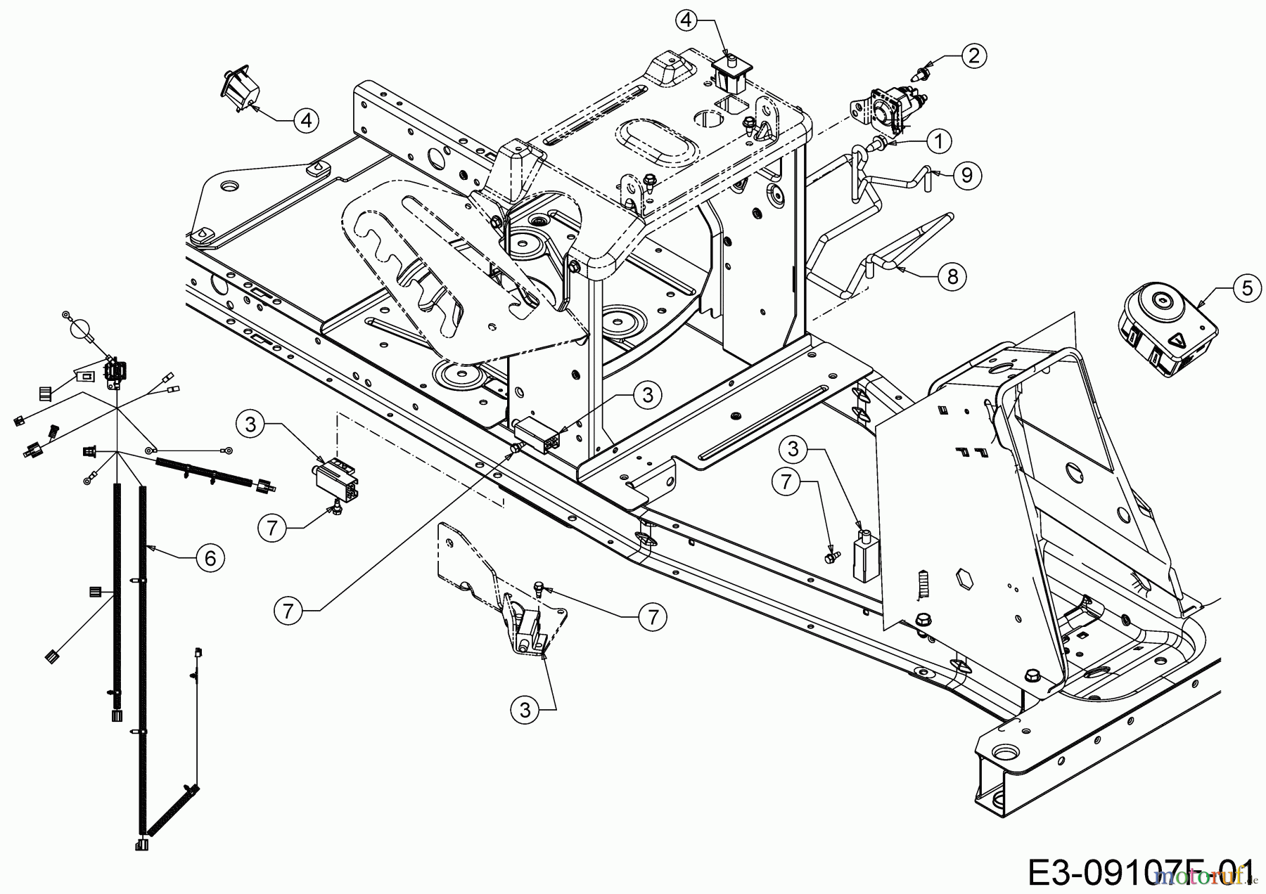 Cub Cadet Rasentraktoren LR2 MR76 13A721HD603 (2021) Elektroteile