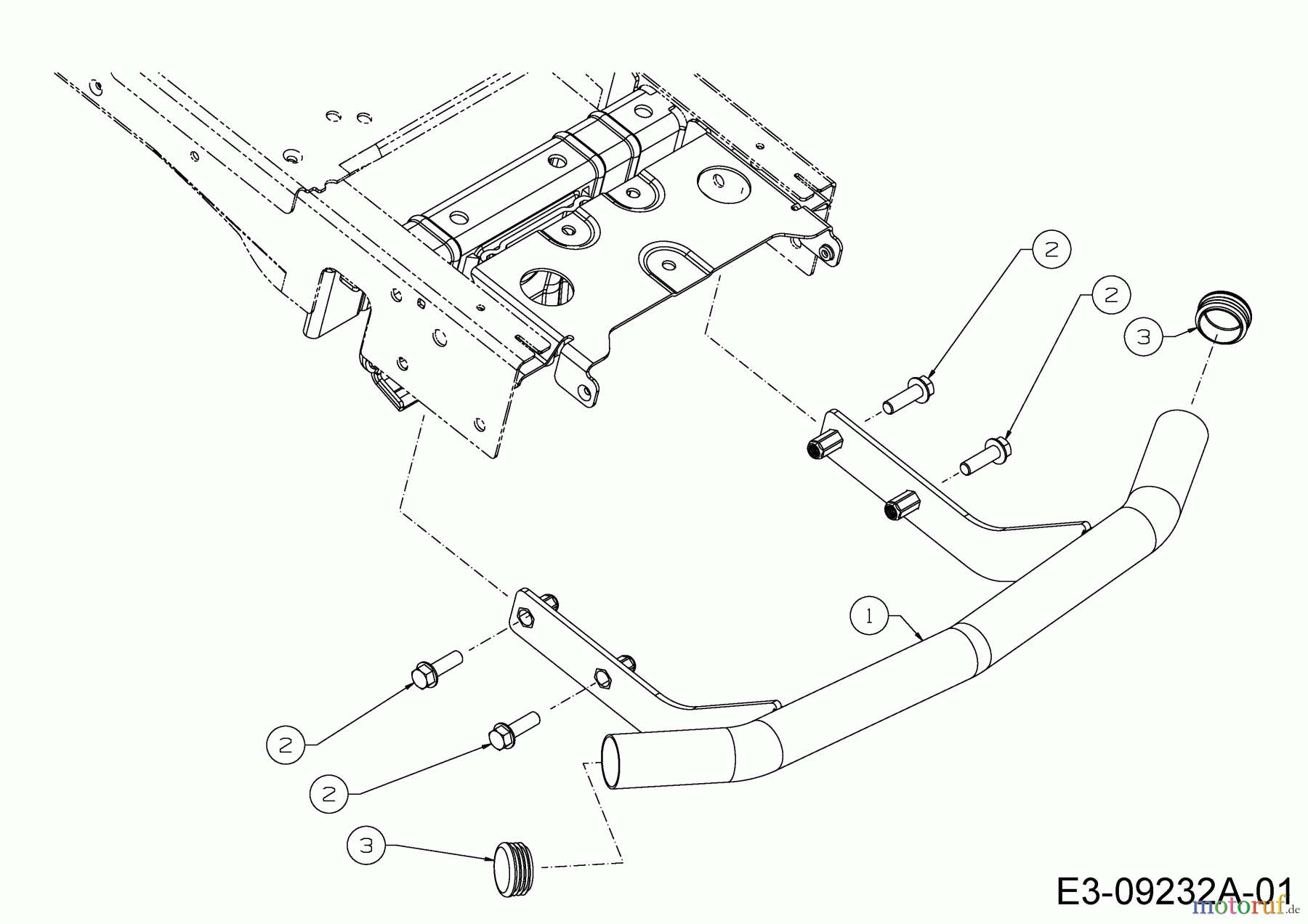 Cub Cadet Rasentraktoren XT1 OS96 13C8A1CF603 (2021) Stoßstange