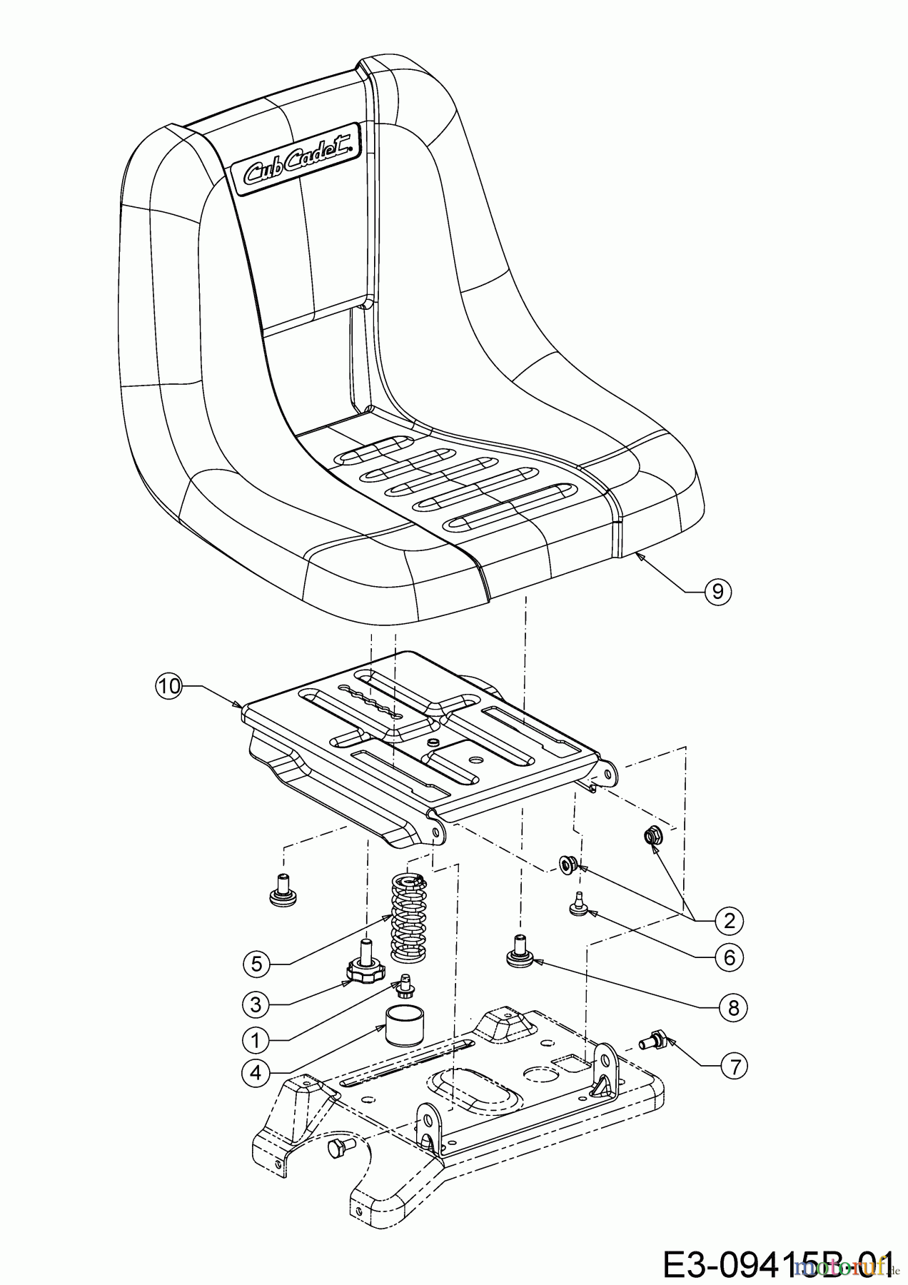 Cub Cadet Rasentraktoren LR2 MR76 13A721HD603 (2021) Sitz