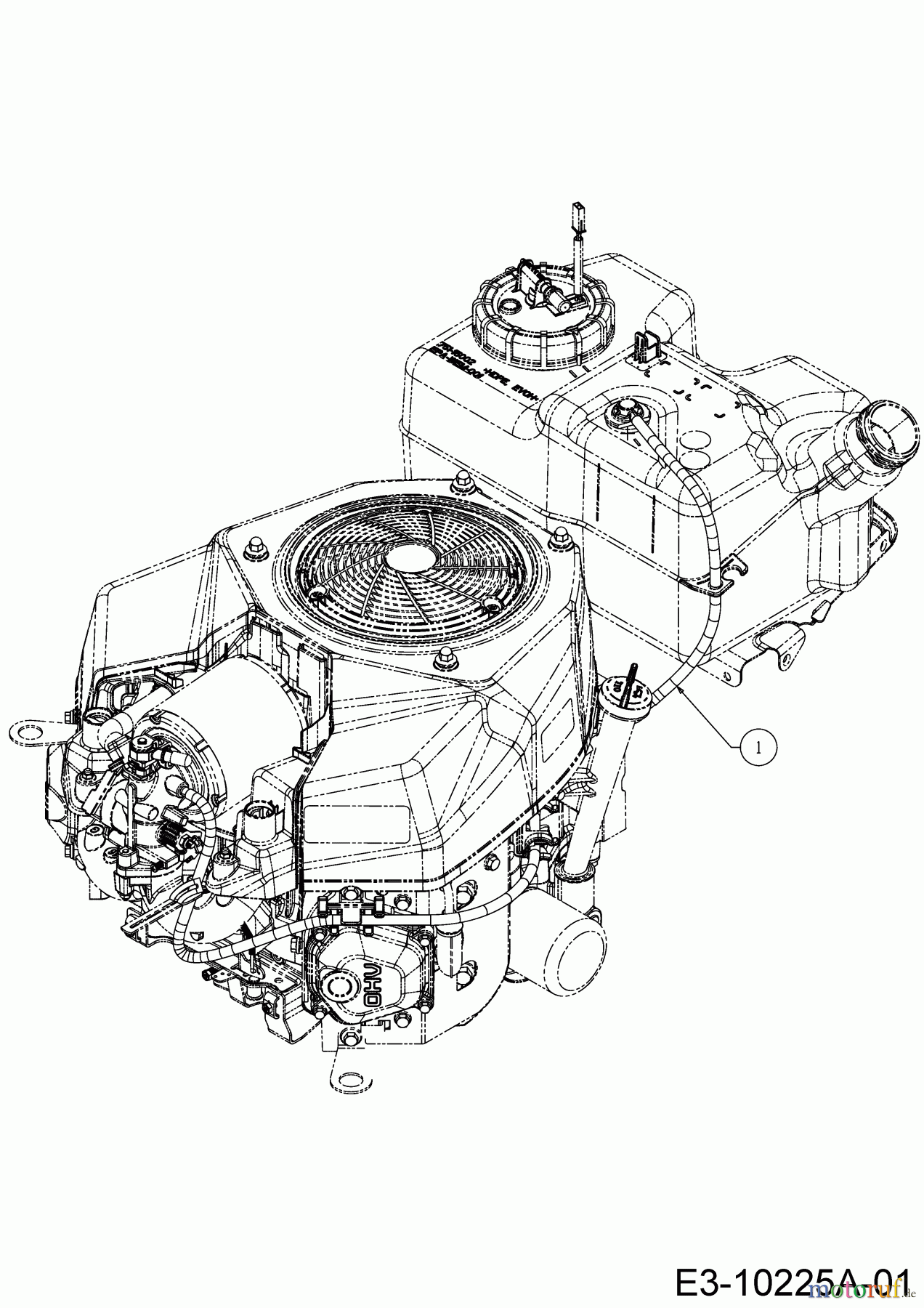 Cub Cadet Rasentraktoren XT2 PS117I 13DZA1CN603 (2021) Entlüftungsschlauch