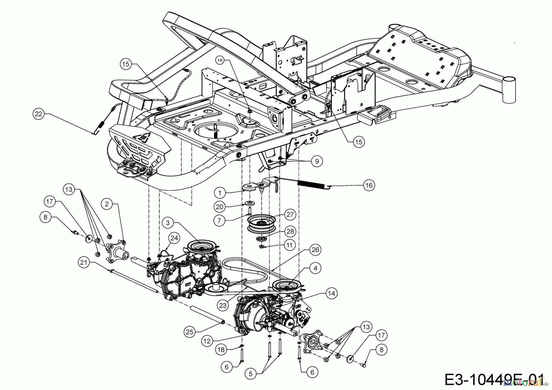 Cub Cadet Zero Turn XZ5 L127 17AIEACL603 (2021) Fahrantrieb