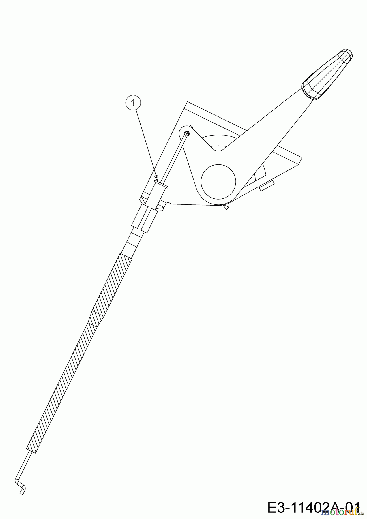 Cub Cadet Rasentraktoren LT3 PS107 13AJ78BS603 (2023) Gaszug