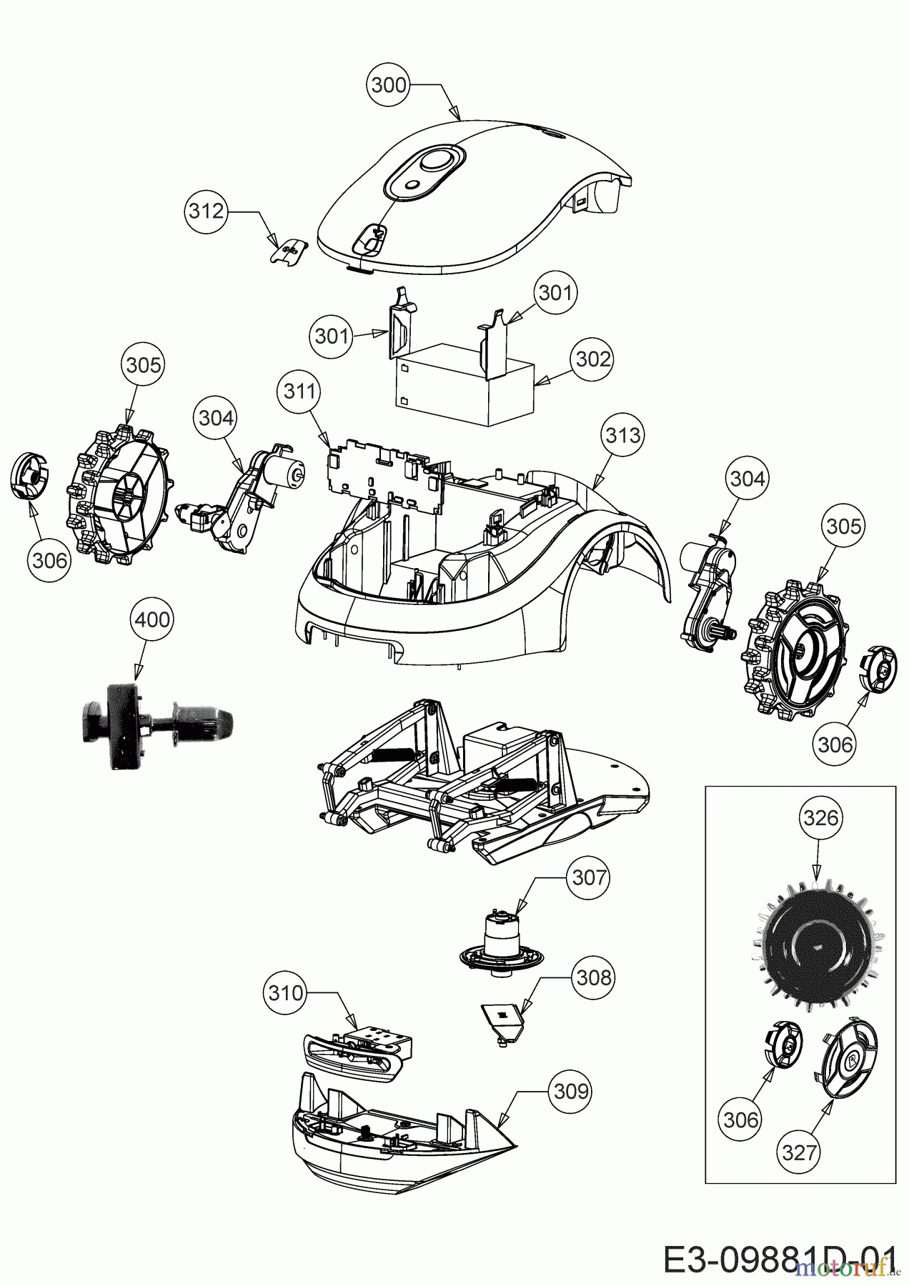 Robomow Mähroboter RX20U (Black) 22AXDBAA619 (2020) Grundgerät
