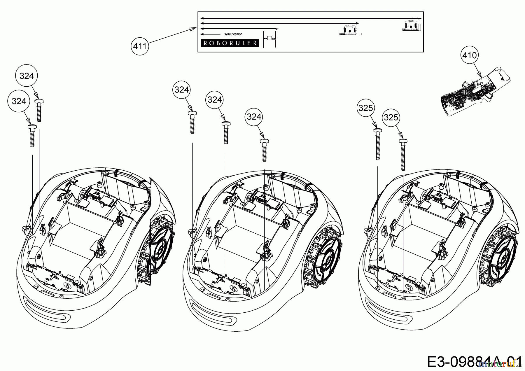 Robomow Mähroboter RX20U 22AXDAAA619 (2019) Robo-Werkzeug, Schrauben