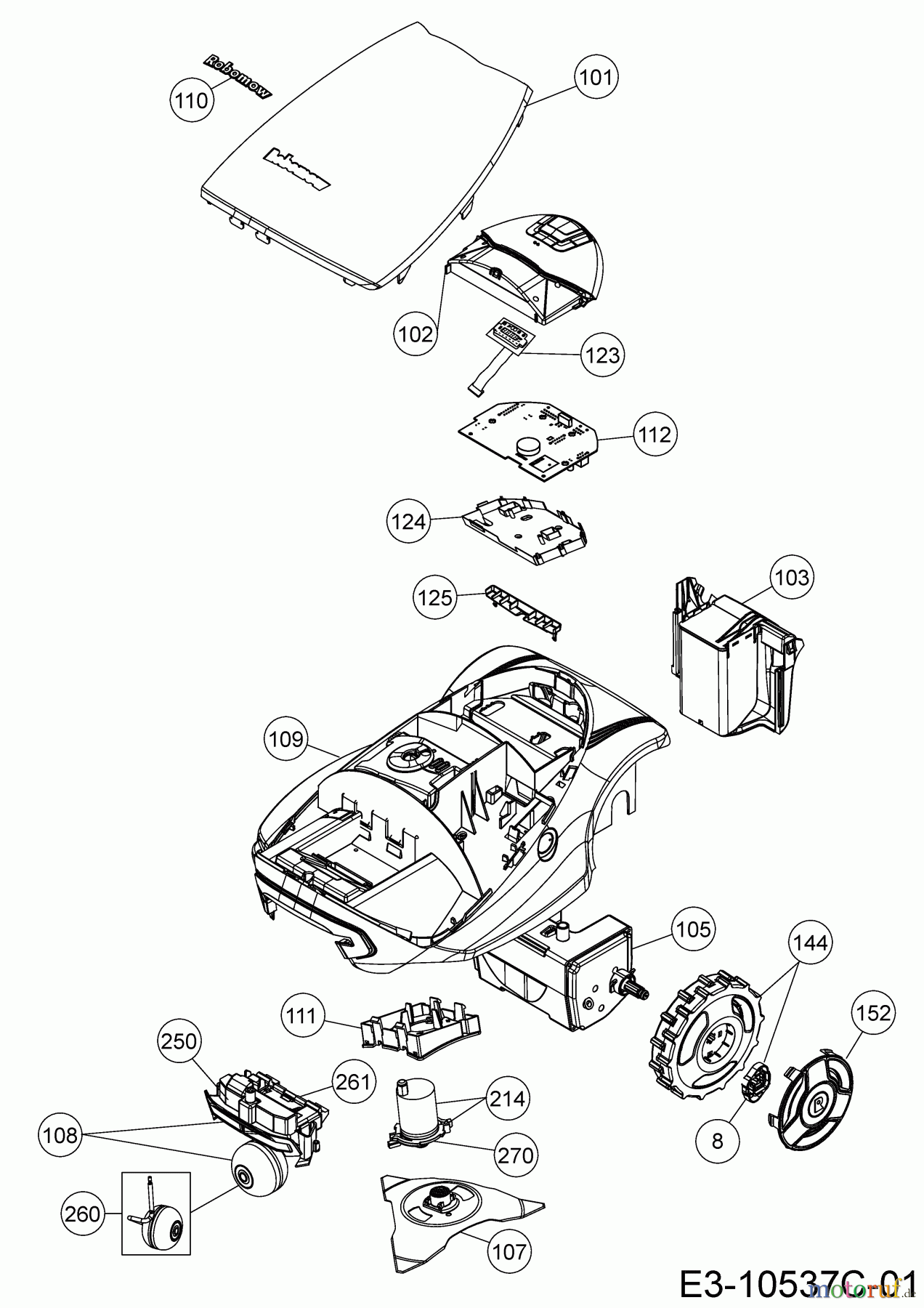 Robomow Mähroboter RC308 PRO 22BCDA-A619 (2020) Grundgerät