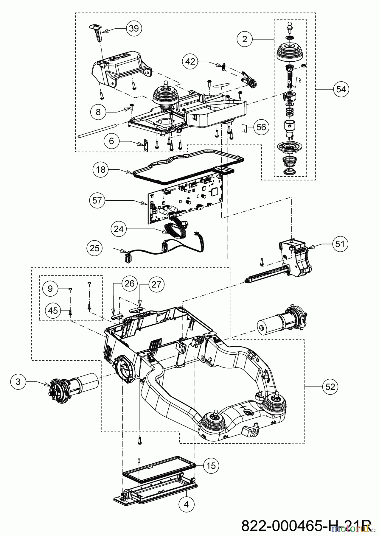 Robomow Mähroboter RK2000 PRO 22AKHAFA619 (2021) Hinterwagen