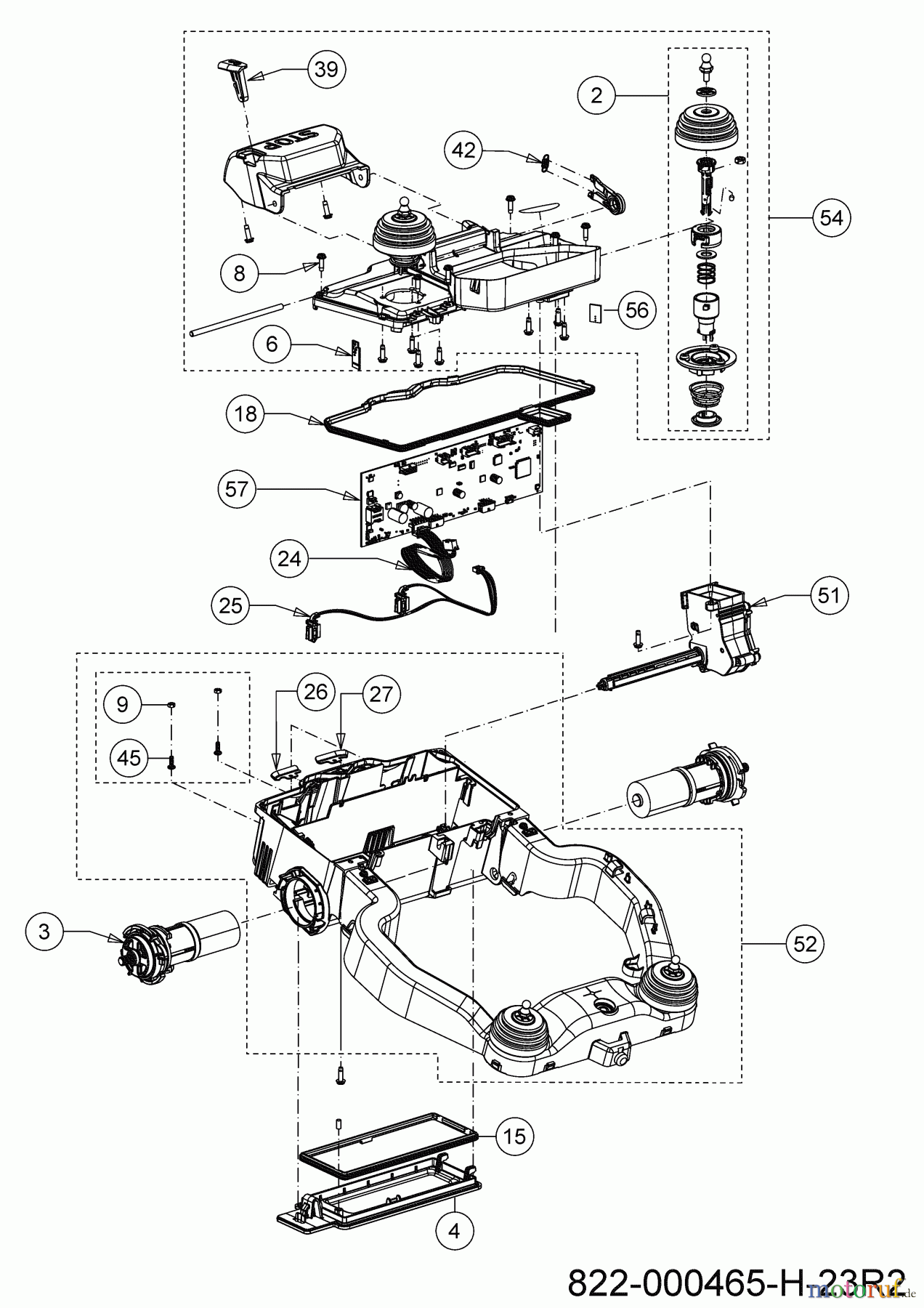 Robomow Mähroboter RK3000 PRO 22AKJAFA619 (2023) Hinterwagen