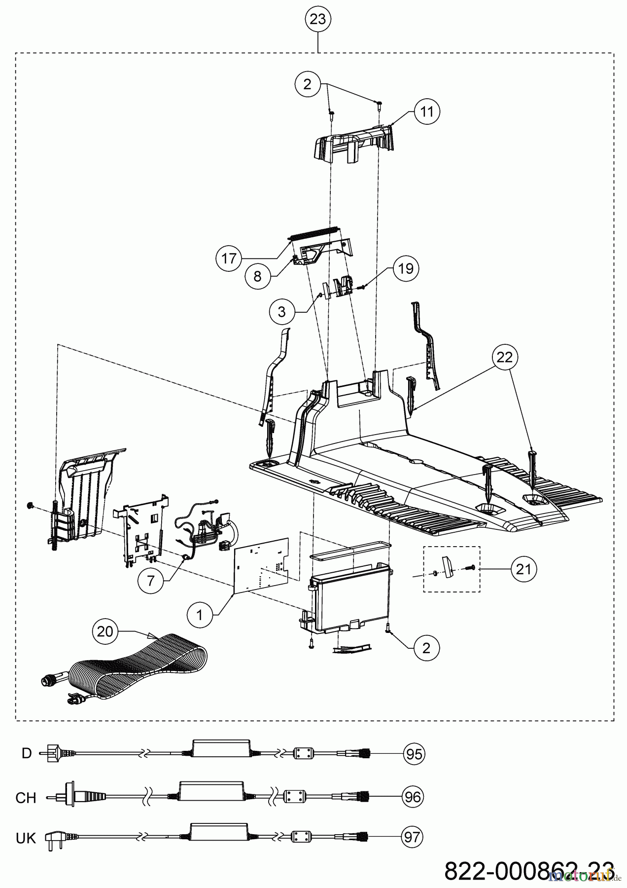  Robomow Mähroboter RK3000 PRO 22AKJAFA619 (2023) Basisstation (Robomow)