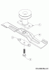 Wolf-Garten Expert 46 W ES SP 12ACYAS7650 (2018) Ersatzteile Messer, Messeraufnahme