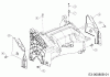Wolf-Garten Expert 530 A 12C-PUKC650 (2019) Ersatzteile Abdeckung hinten, Holmbraketten