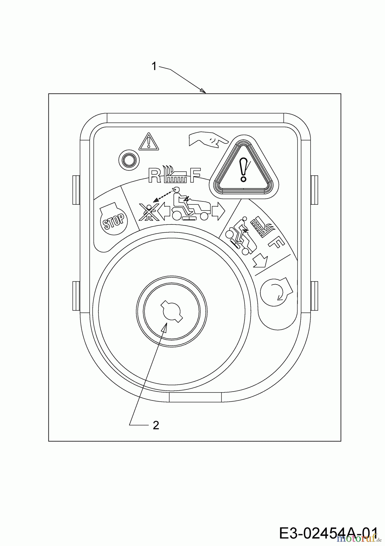  Wolf-Garten Rasentraktoren Expert 107.175 A 13BD90WG650  (2014) Zündschloss