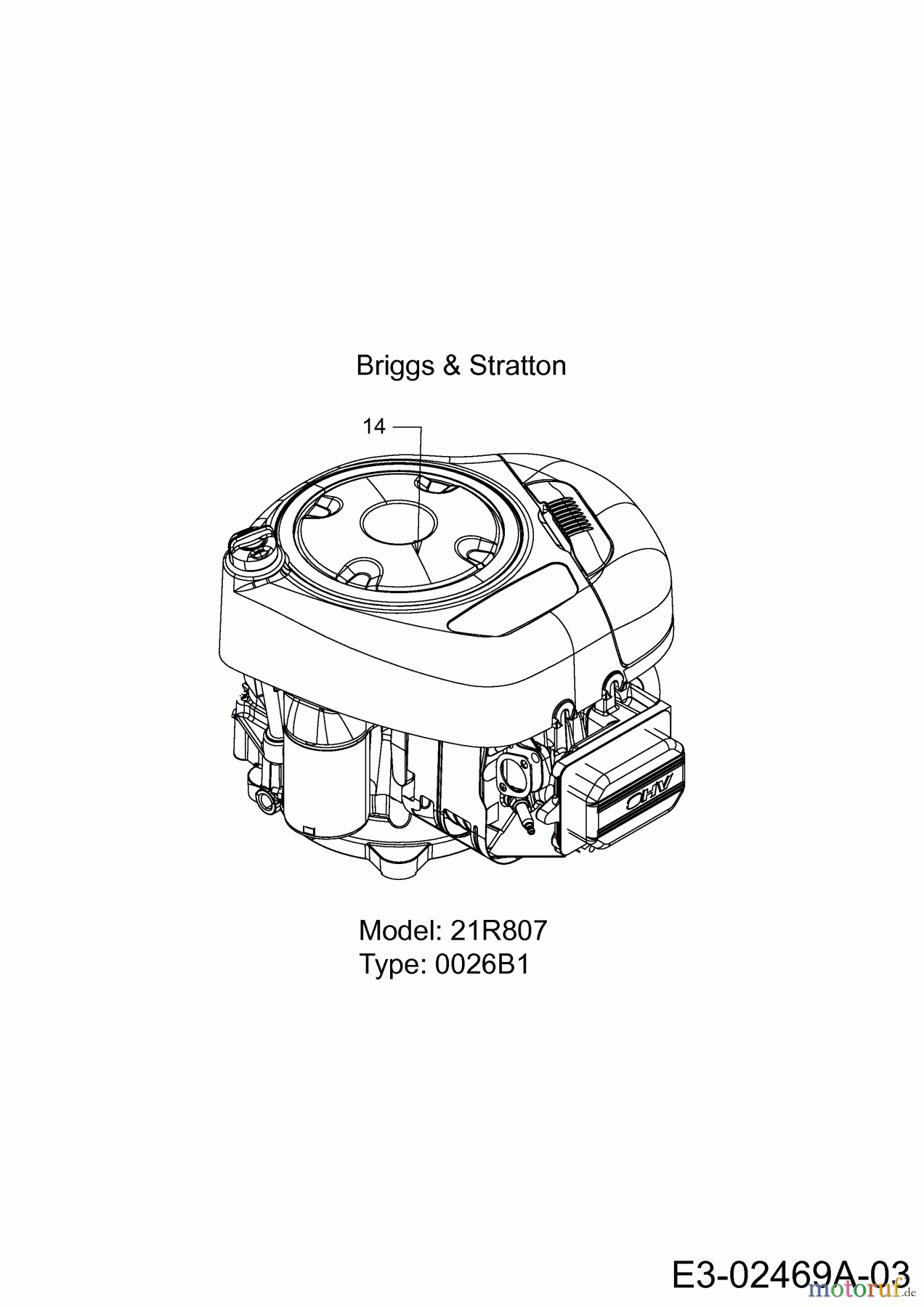 Wolf-Garten Rasentraktoren 96.130 T 13HH76WF650 (2019) Motor Briggs & Stratton