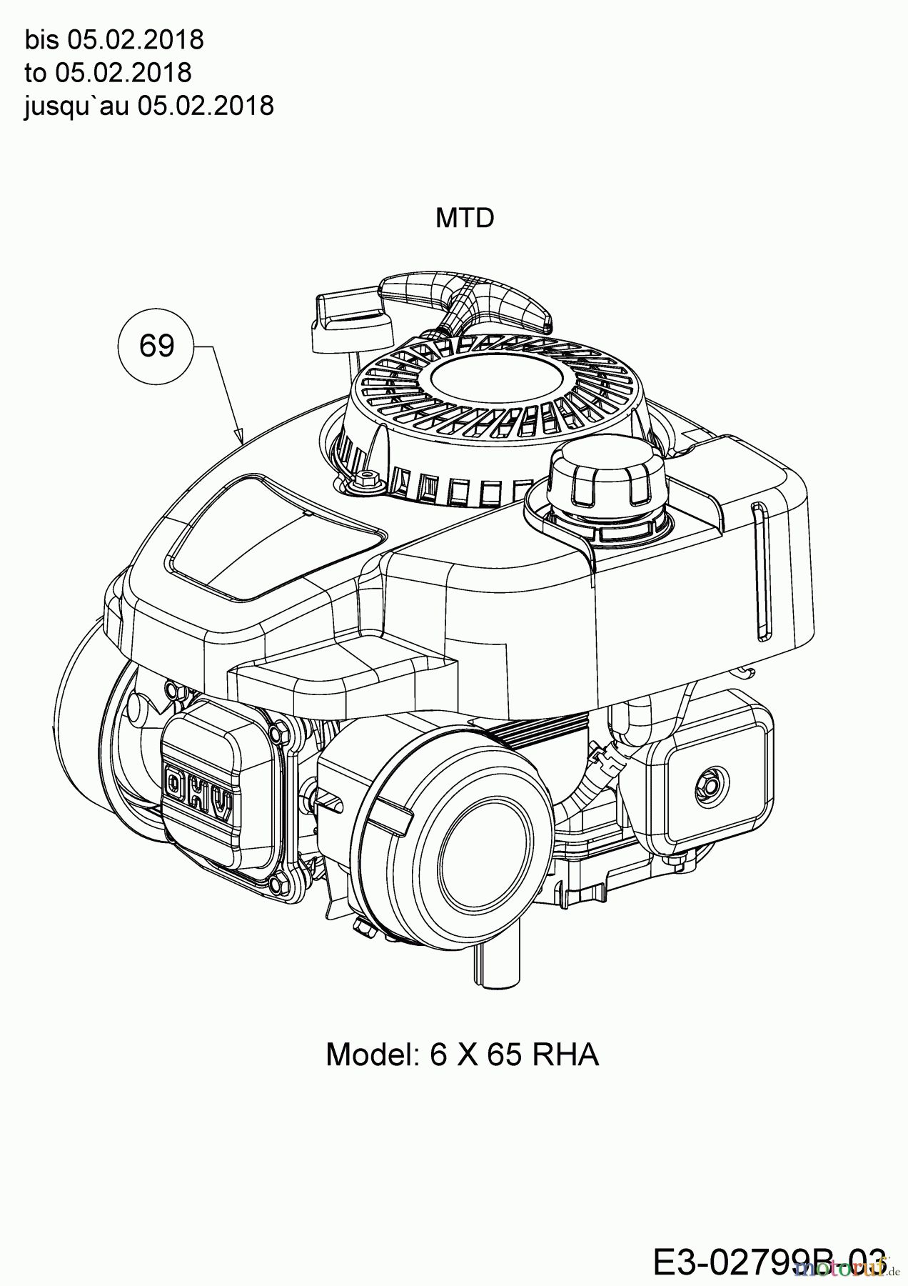 Wolf-Garten Motormäher mit Antrieb Expert 46 W ES SP 12ACYAS7650 (2018) Motor MTD bis 05.02.2018