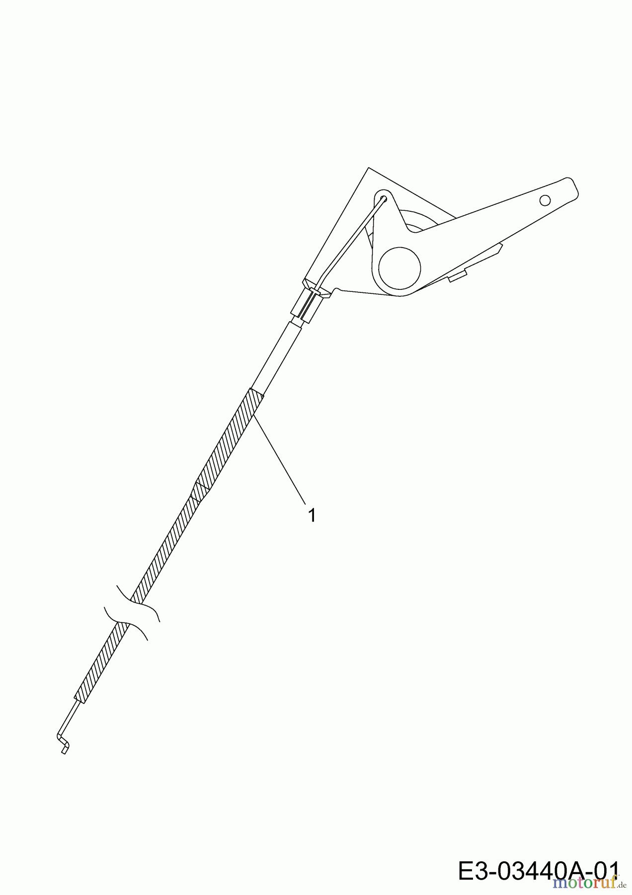 Wolf-Garten Rasentraktoren Expert 96.160 H 13BG93WF650 (2014) Gaszug