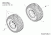 Wolf-Garten Expert 107.200 H 13AP93WS350 (2015) Ersatzteile Räder hinten 20x8 ab 01.07.2013