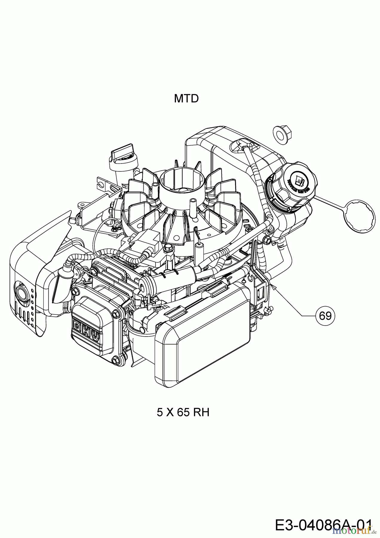 Wolf-Garten Motormäher mit Antrieb Expert 530 A 12B-PUKC650 (2016) Motor MTD