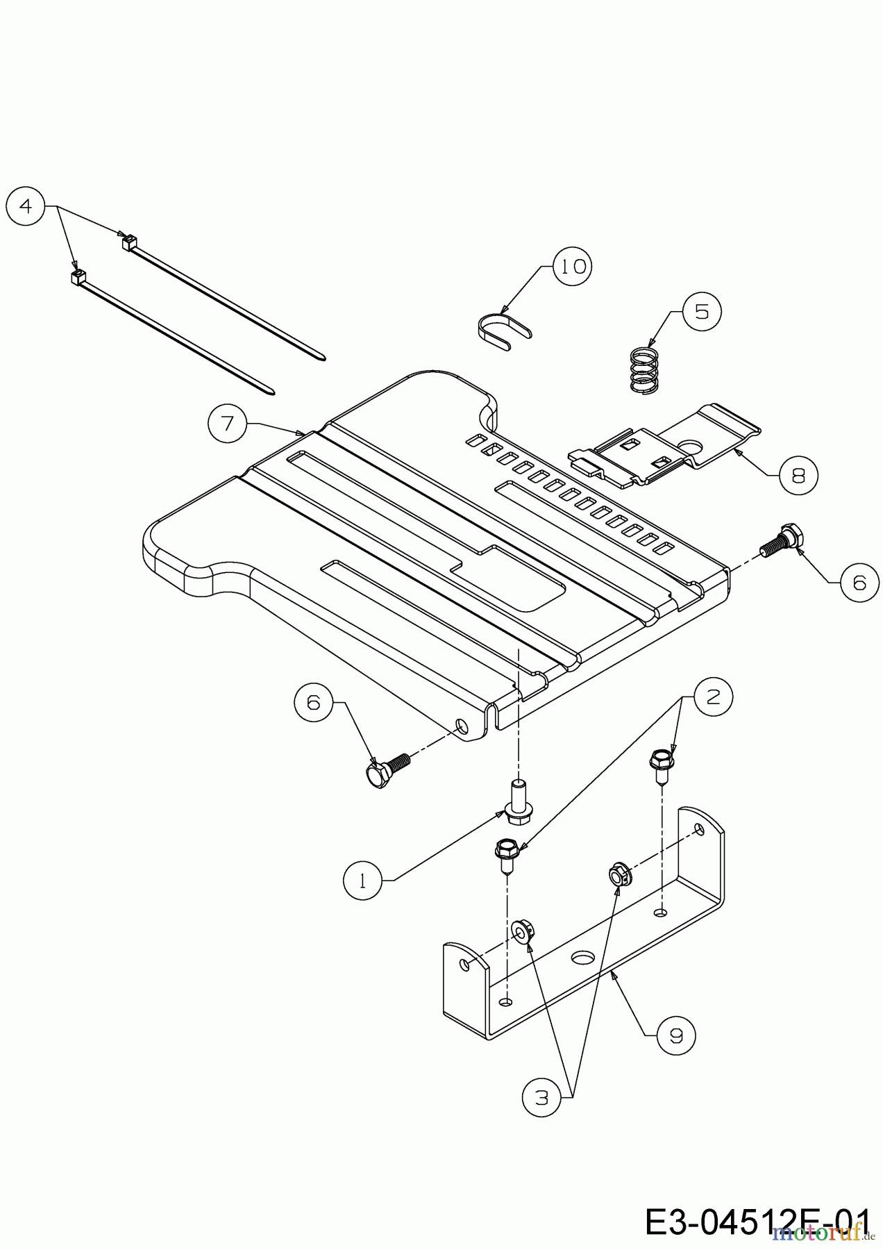 Wolf-Garten Rasentraktoren Expert 107.200 H 13AP93WS350 (2015) Sitzträger