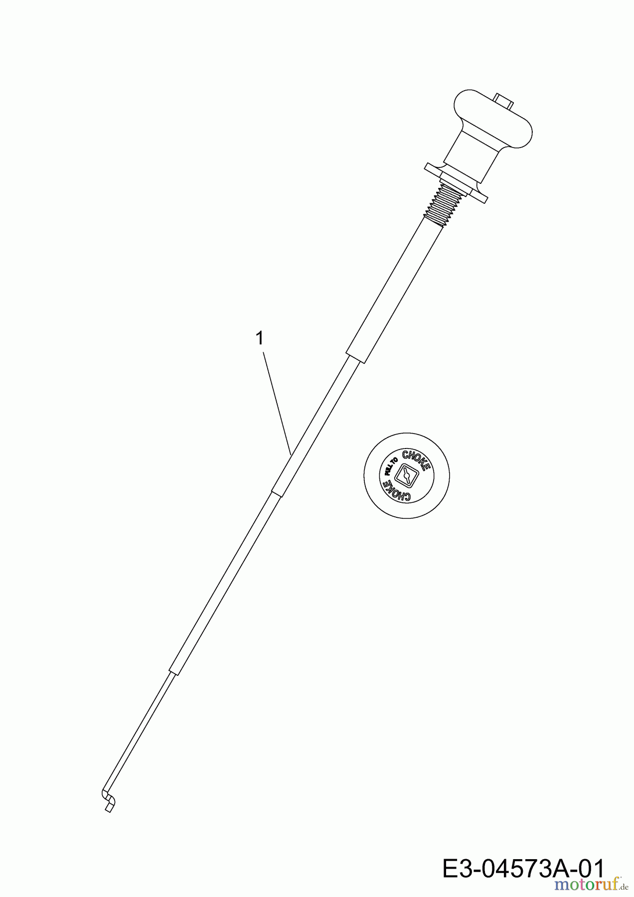 Wolf-Garten Rasentraktoren Expert 96.160 H 13BG93WF650 (2014) Chokezug
