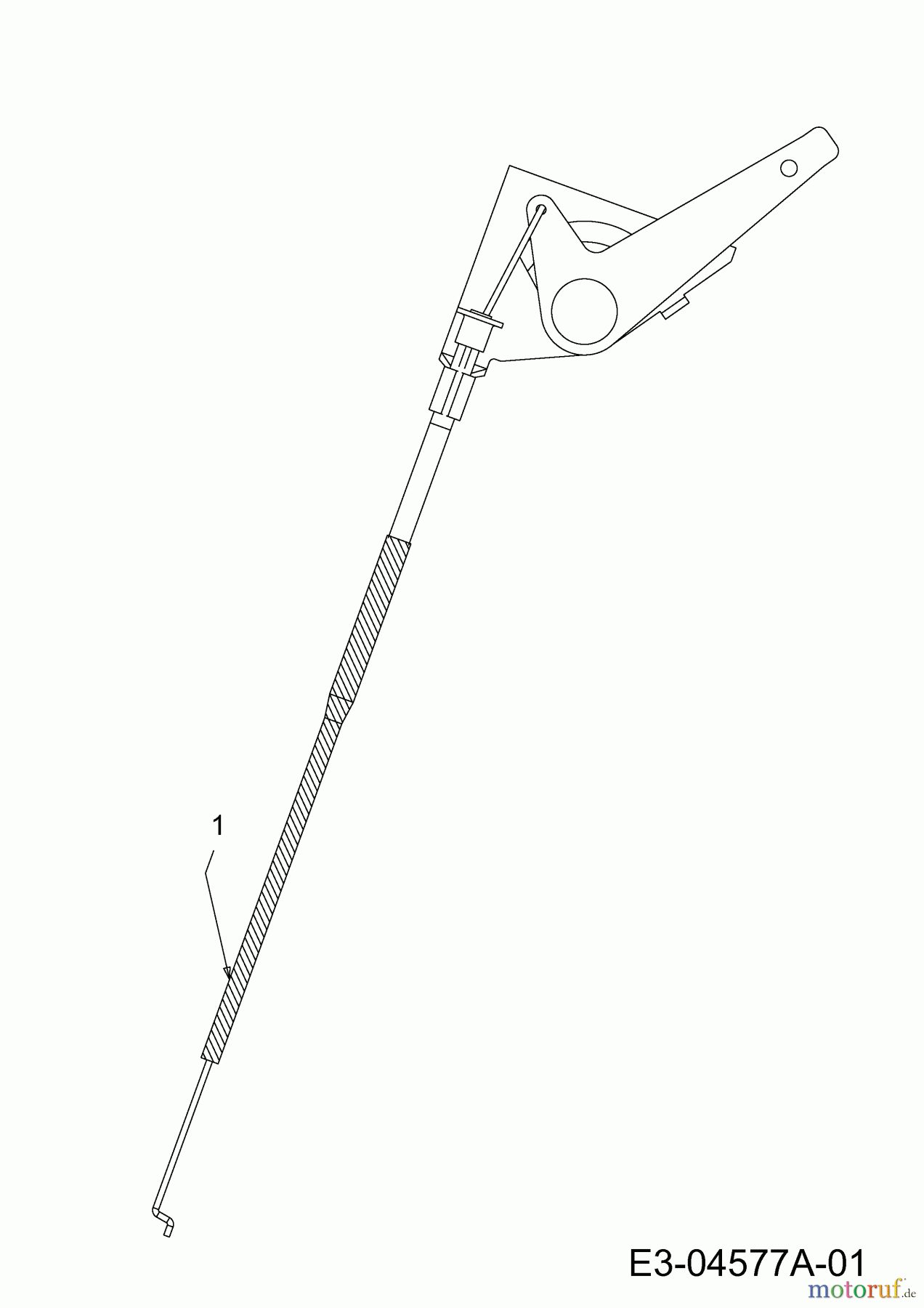 Wolf-Garten Rasentraktoren Expert 92.220 H 13HF91WI650 (2014) Gaszug