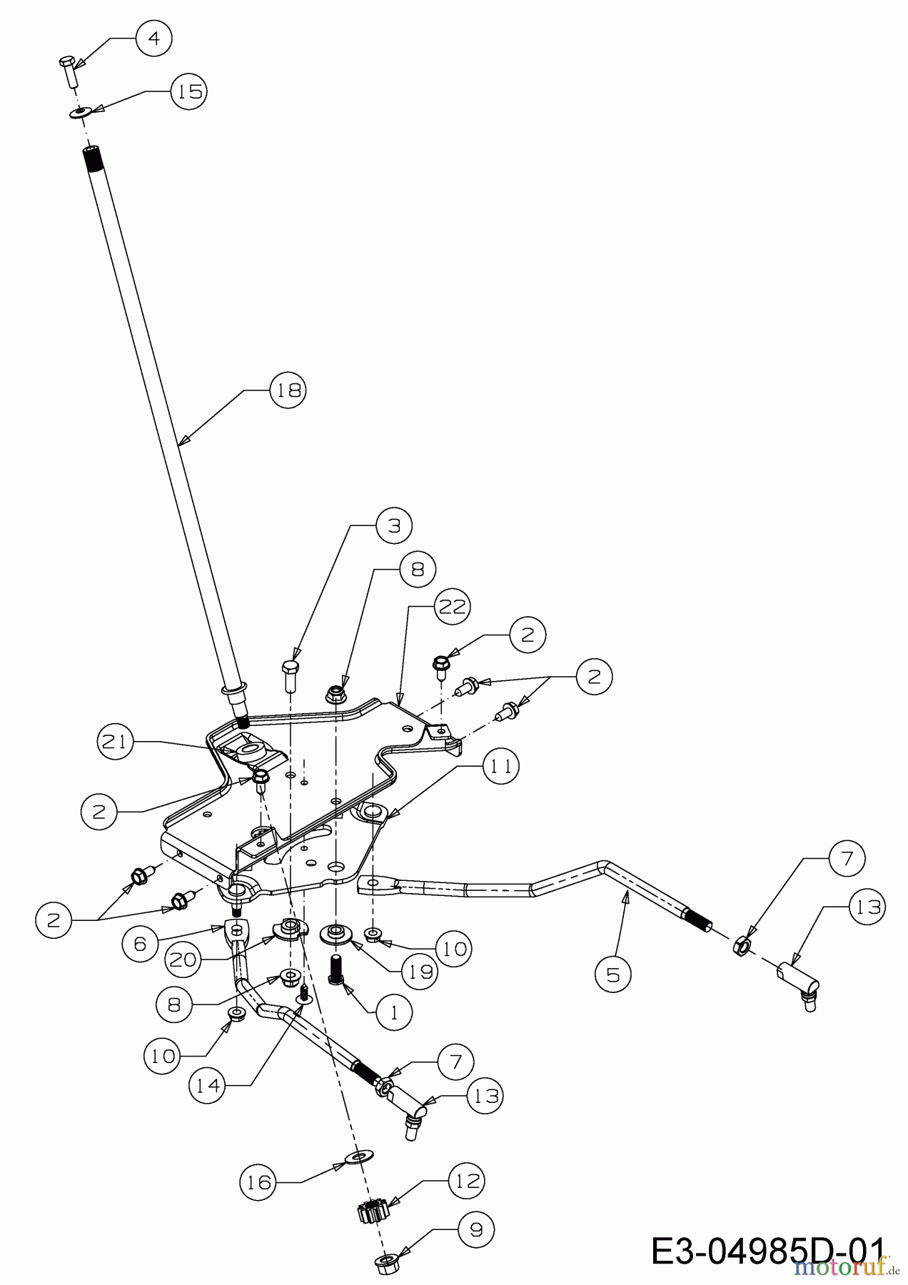 Wolf-Garten Rasentraktoren Expert 92.160 H 13HG91WE650 (2015) Lenkung