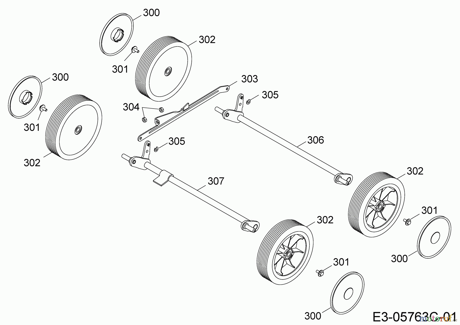 Wolf-Garten Motorvertikutierer UV 35 B 3635000 (2019) Höhenverstellung, Räder