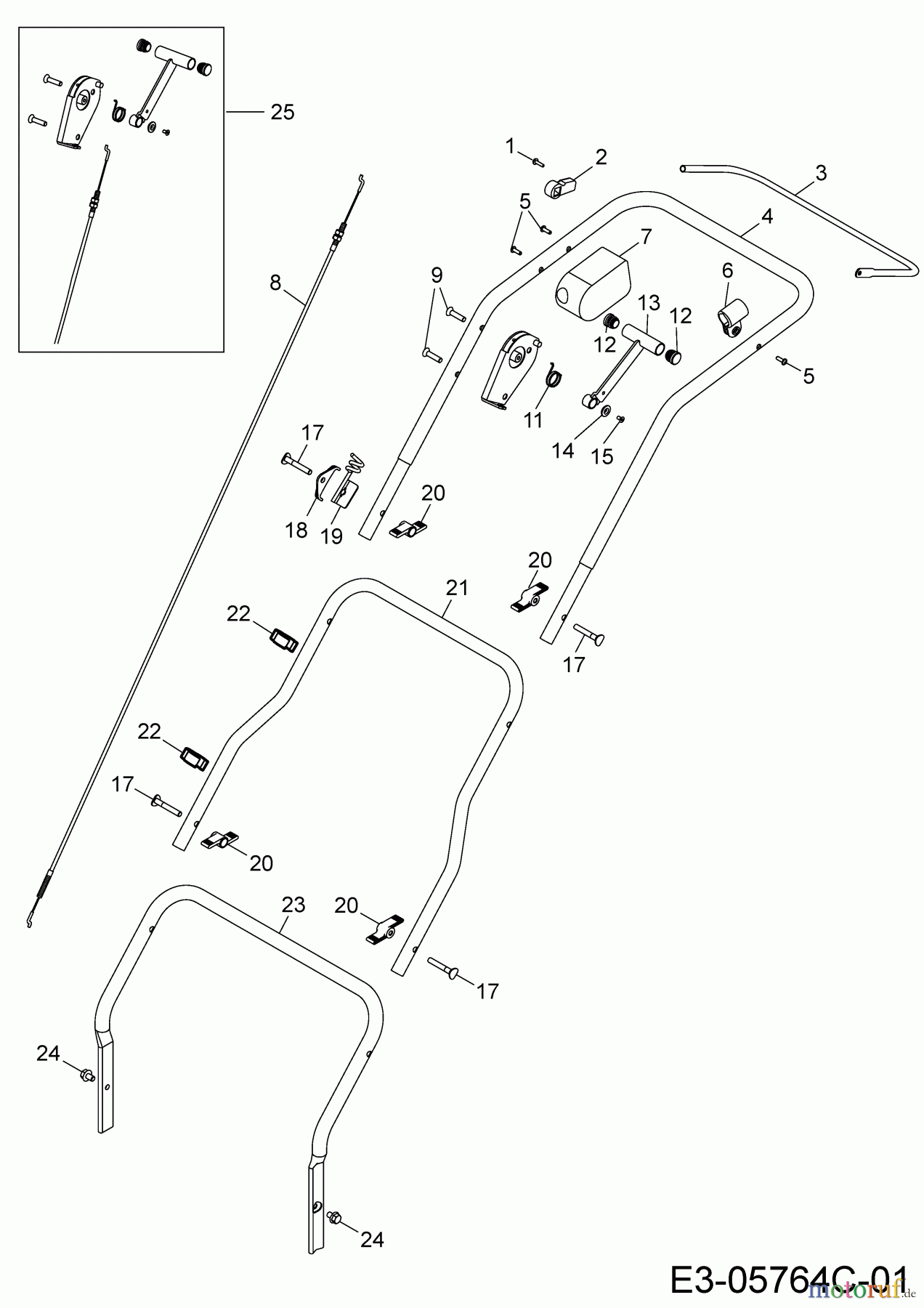 Wolf-Garten Motorvertikutierer UV 35 B 3635000 (2020) Holm
