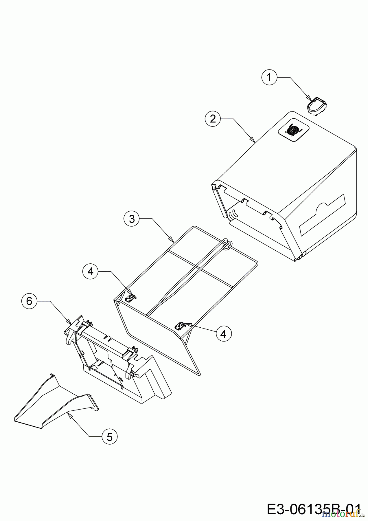 Wolf-Garten Elektromäher mit Antrieb Expert 40 EA 18CRH1K-650 (2017) Fangsack