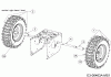 Wolf-Garten Expert 6690 HD 31AY55SX650 (2014) Ersatzteile Räder 16x4.8x8