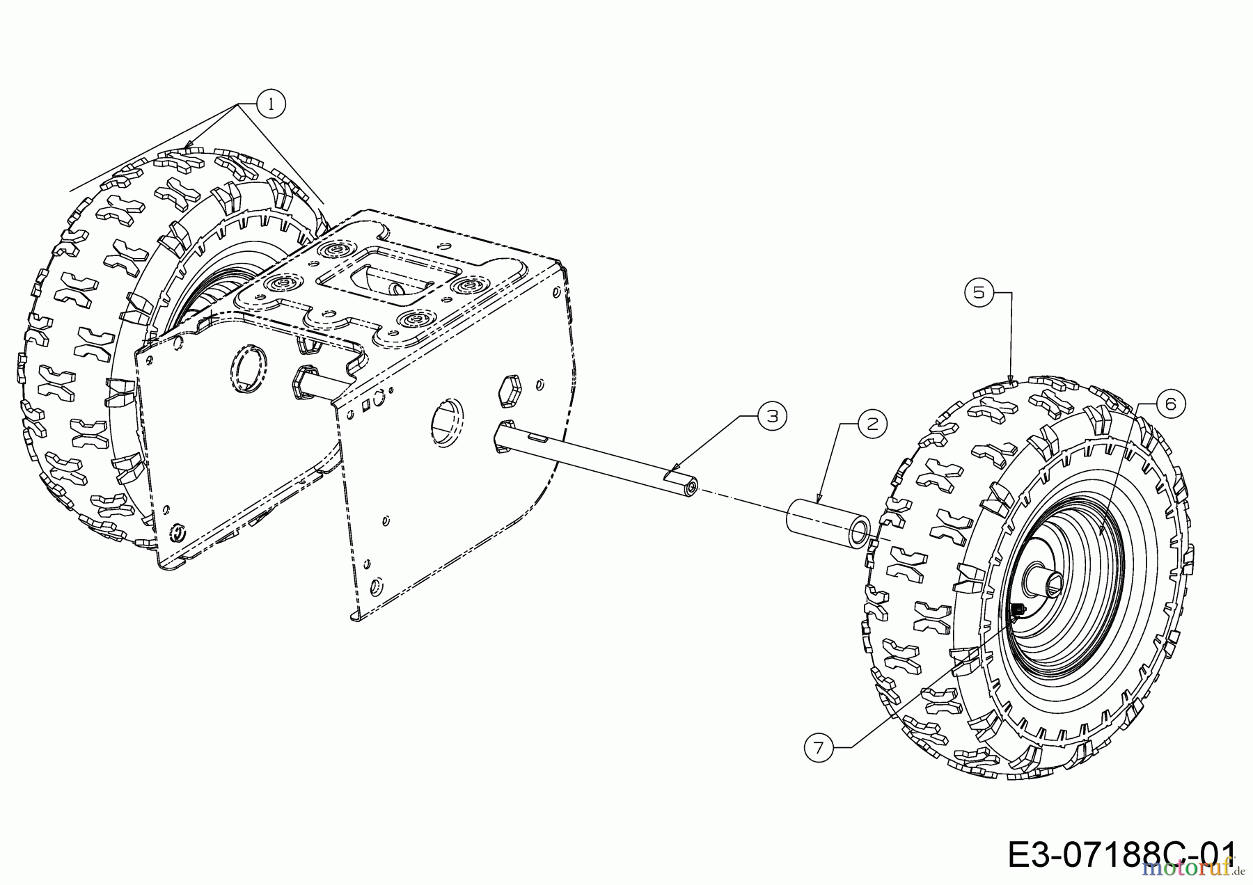 Wolf-Garten Schneefräsen SF 61 E 31AW6BF2650 (2020) Räder 15x5x6