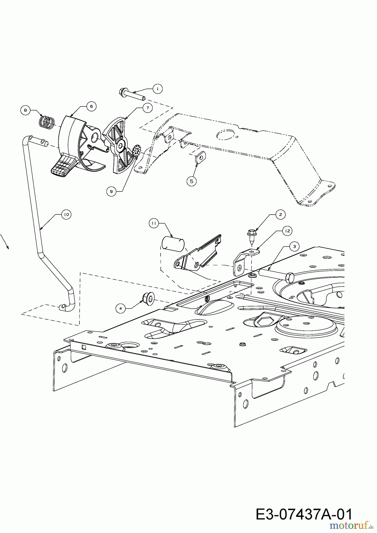  Wolf-Garten Rasentraktoren Expert 76.130 H 13AY71WA650  (2012) Parkbremse