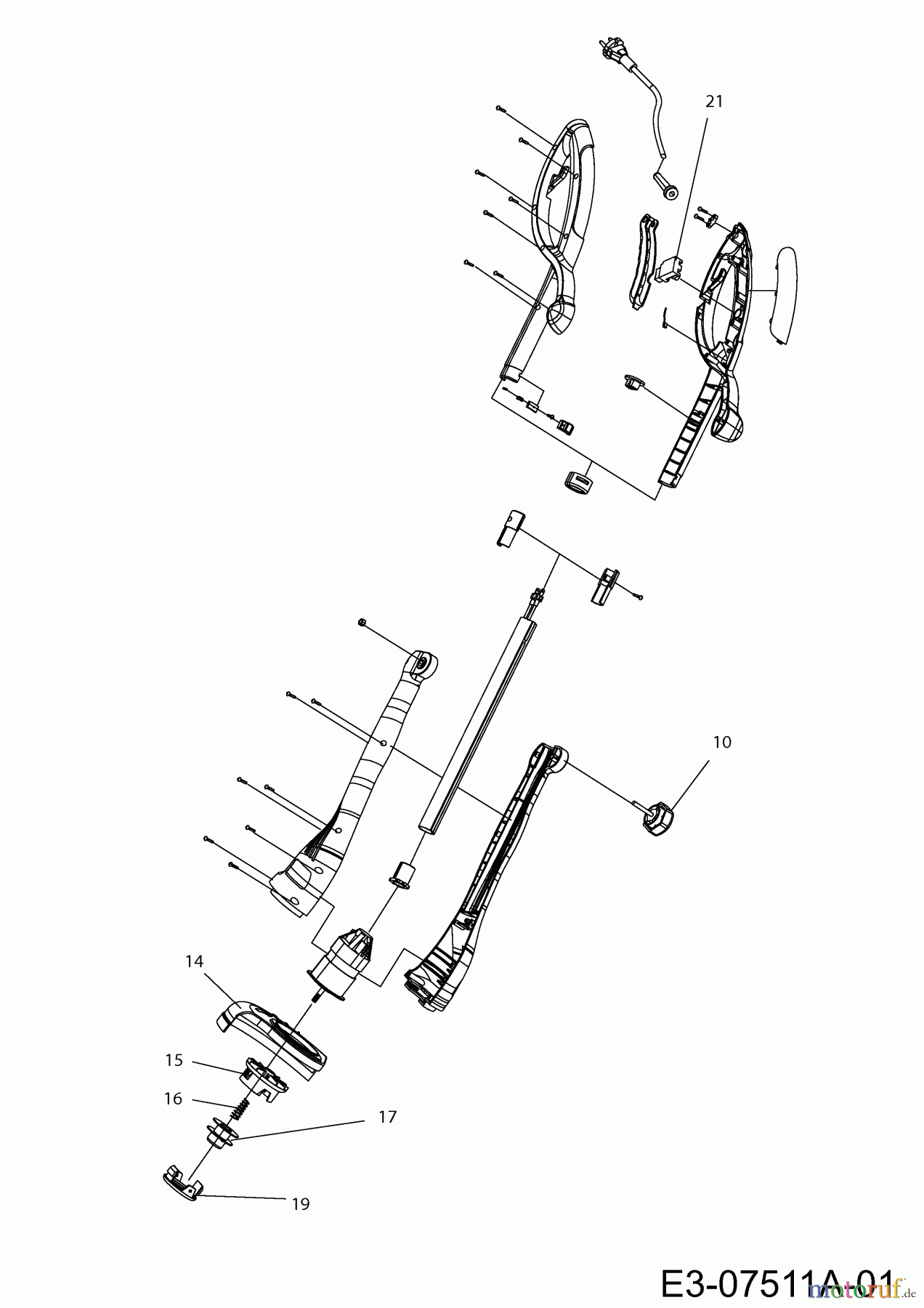 Wolf-Garten Elektrotrimmer Campus 350 RT 41AC0UU-650 (2019) Grundgerät