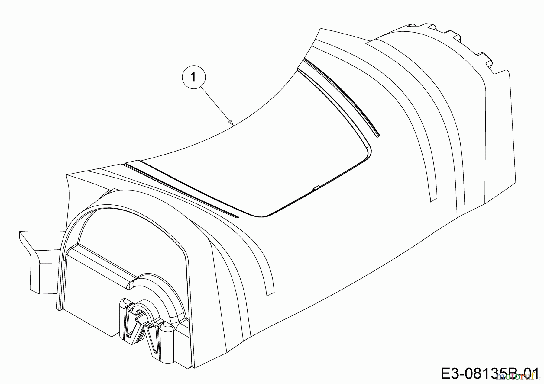 Wolf-Garten Motormäher mit Antrieb Expert 530 A 12C-PUKC650 (2019) Abdeckung Vorderachse