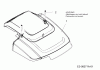 Wolf-Garten Expert 46 BA ES 12AEK18Z650 (2013) Ersatzteile Motorhaube B&S