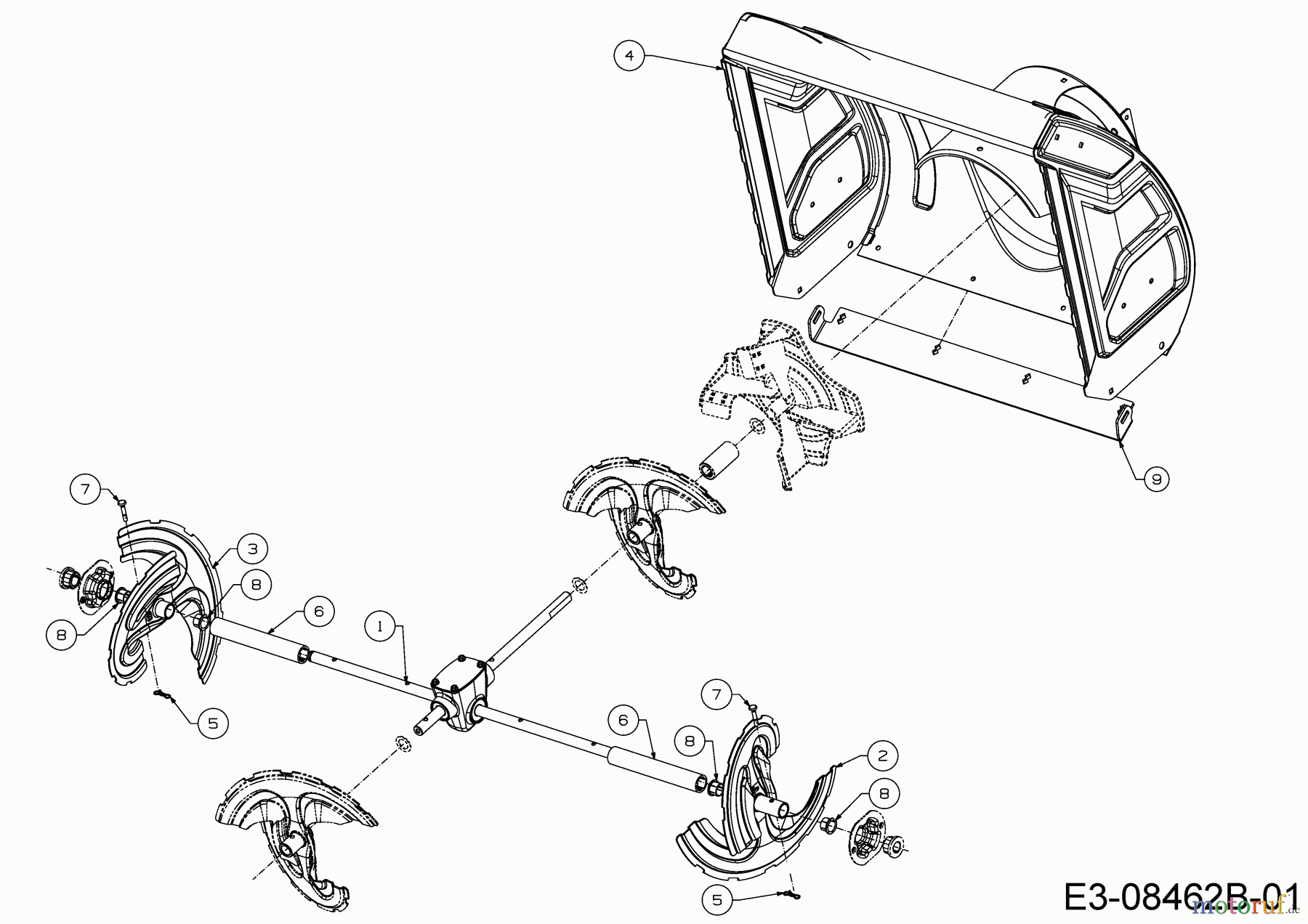 Wolf-Garten Schneefräsen Expert 7190 HD 31AY55SY650 (2016) Fräsgehäuse