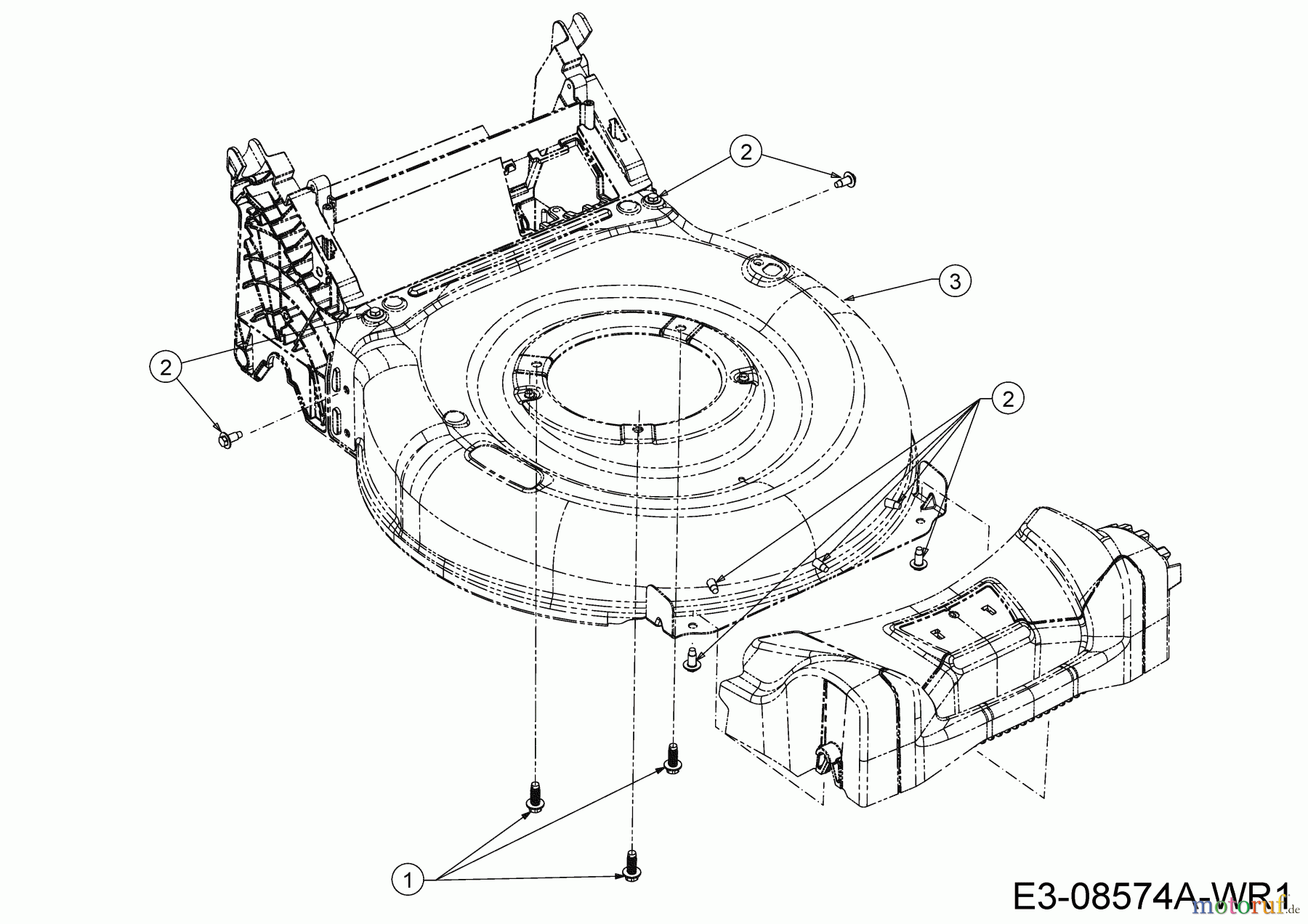 Wolf-Garten Motormäher A 4200 11B-LOSC650 (2020) Mähwerksgehäuse