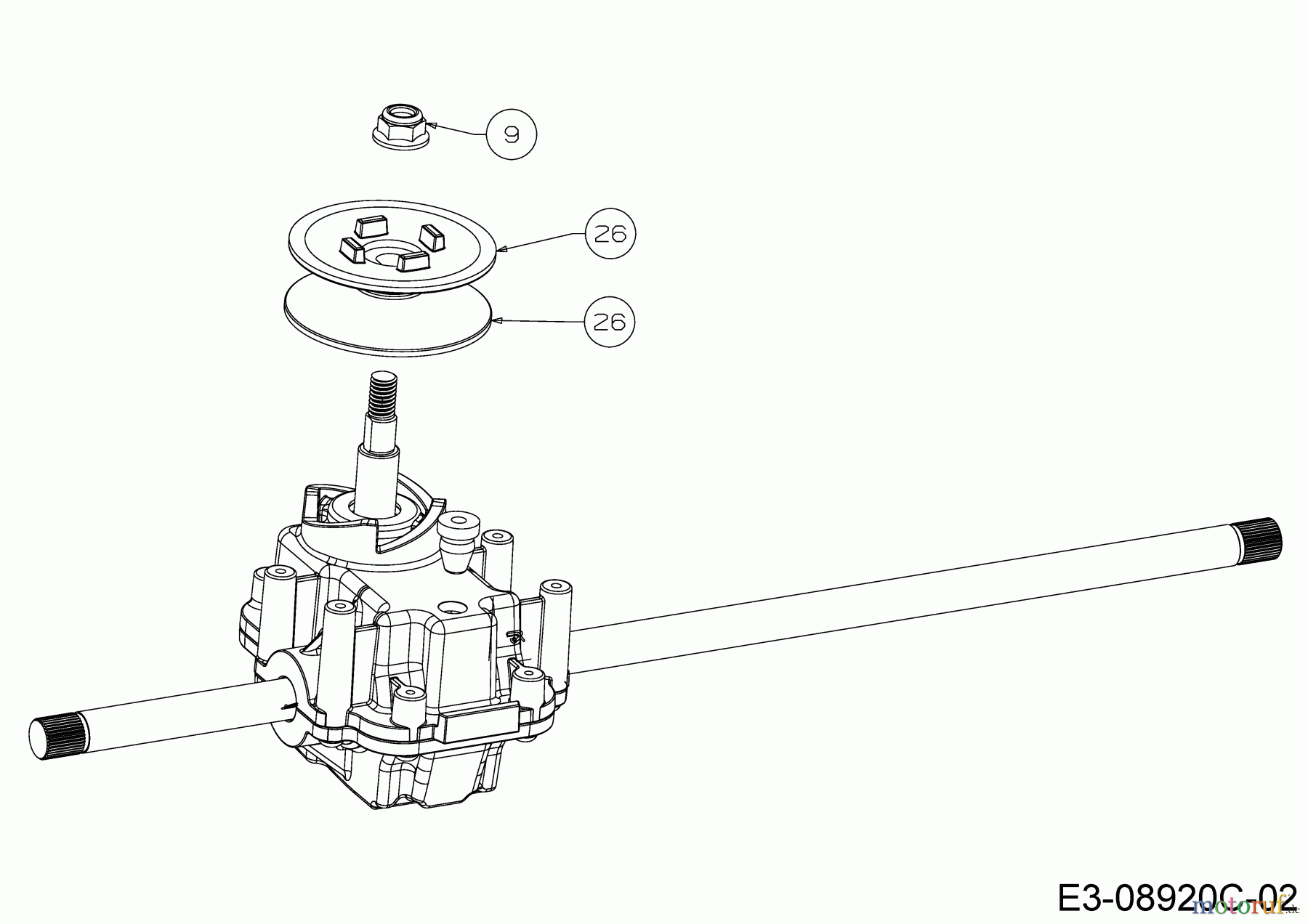 Wolf-Garten Motormäher mit Antrieb Expert 46 BA V HW 12ABTV5E650 (2018) Variator