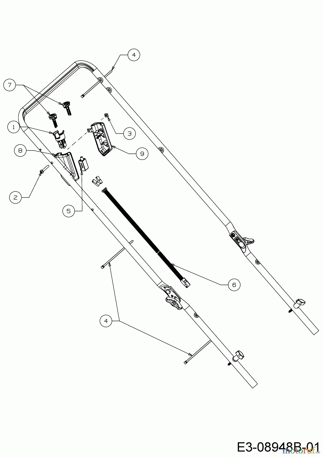 Wolf-Garten Motormäher mit Antrieb A 530 ASPHWIS 12BYPV7E650 (2020) Elektroteile