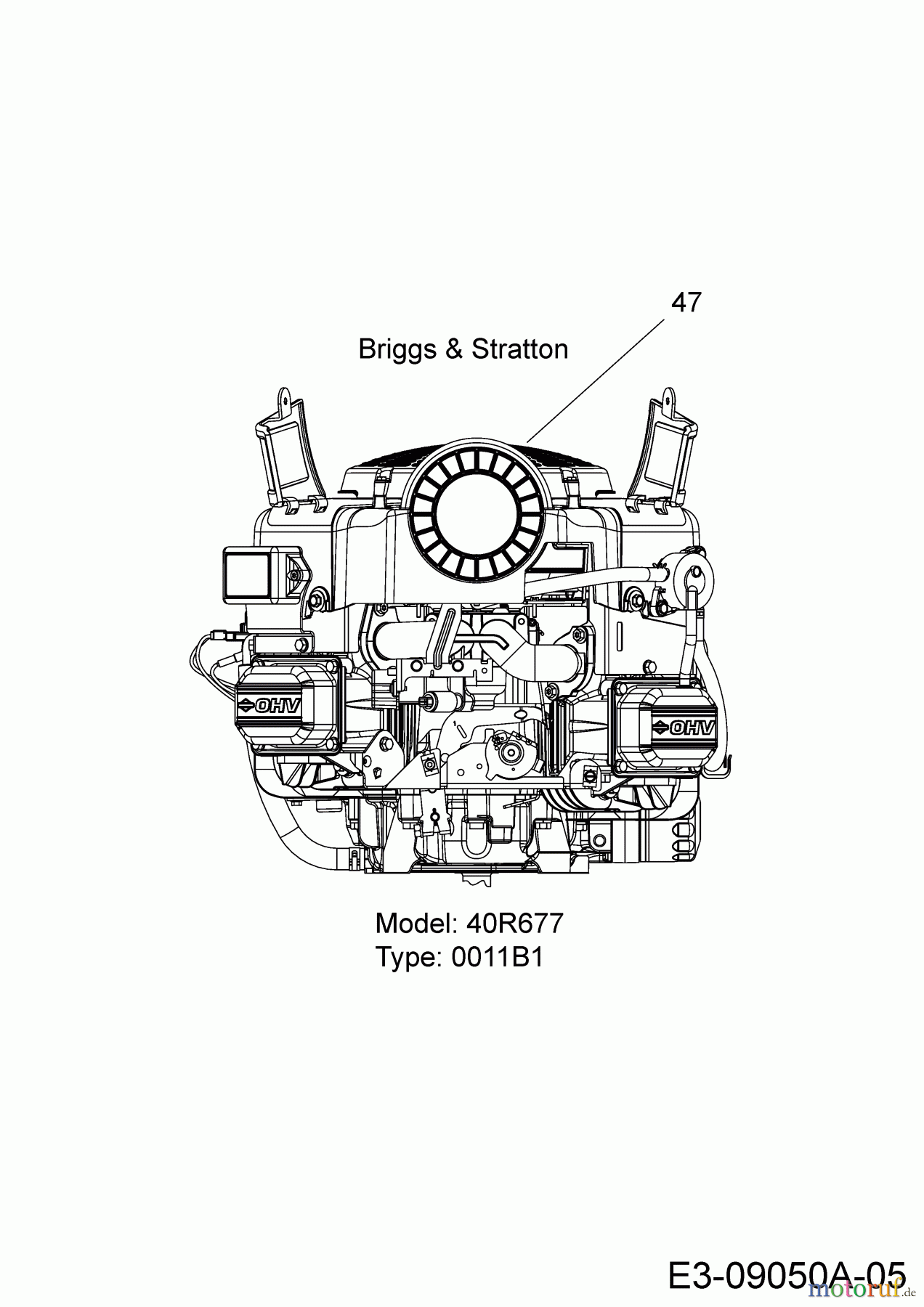 Wolf-Garten Rasentraktoren 105.180 H 13HT71WN650 (2019) Motor Briggs & Stratton