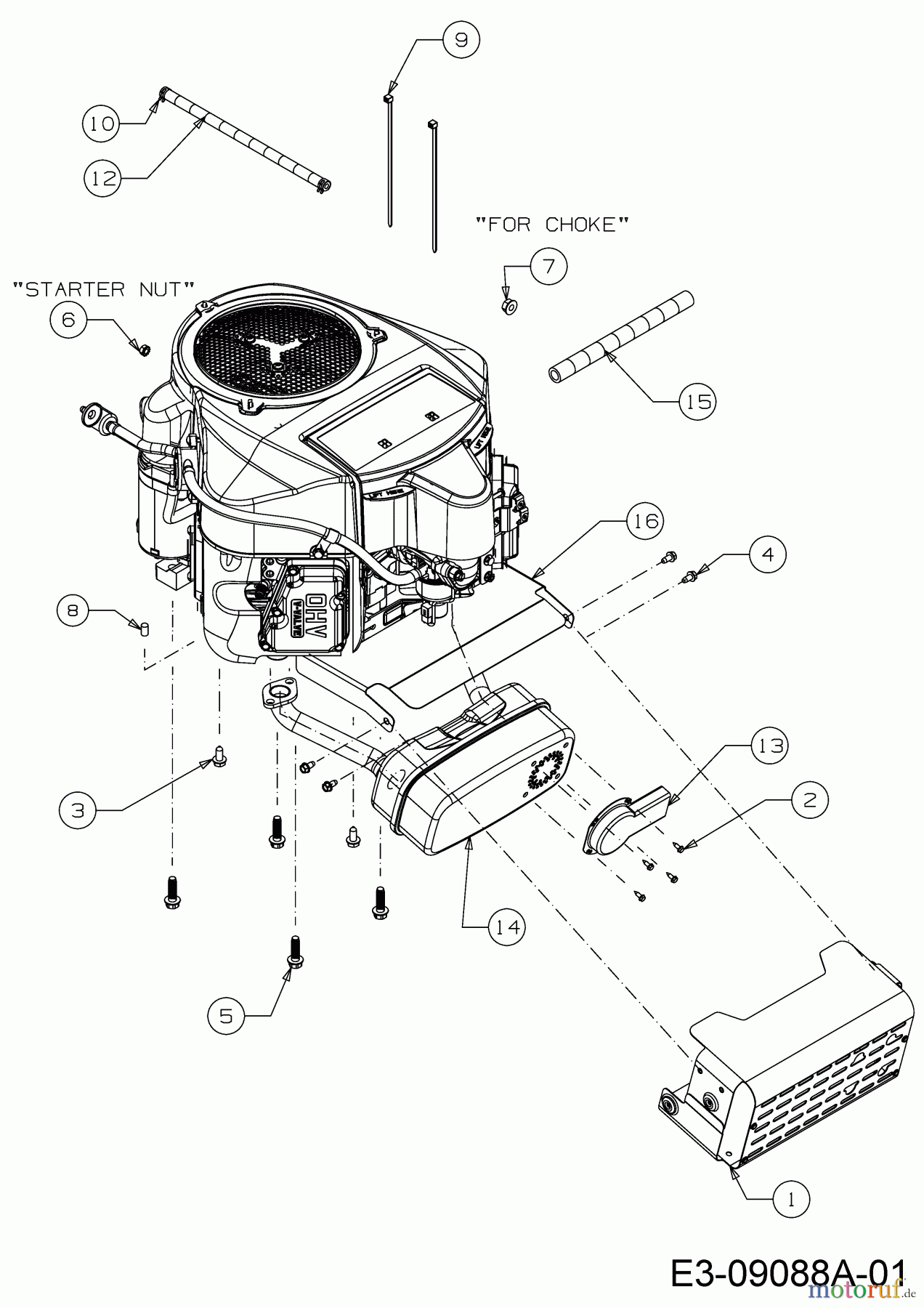 Wolf-Garten Rasentraktoren Expert 105.220 H 13HF91WN650 (2015) Motorzubehör