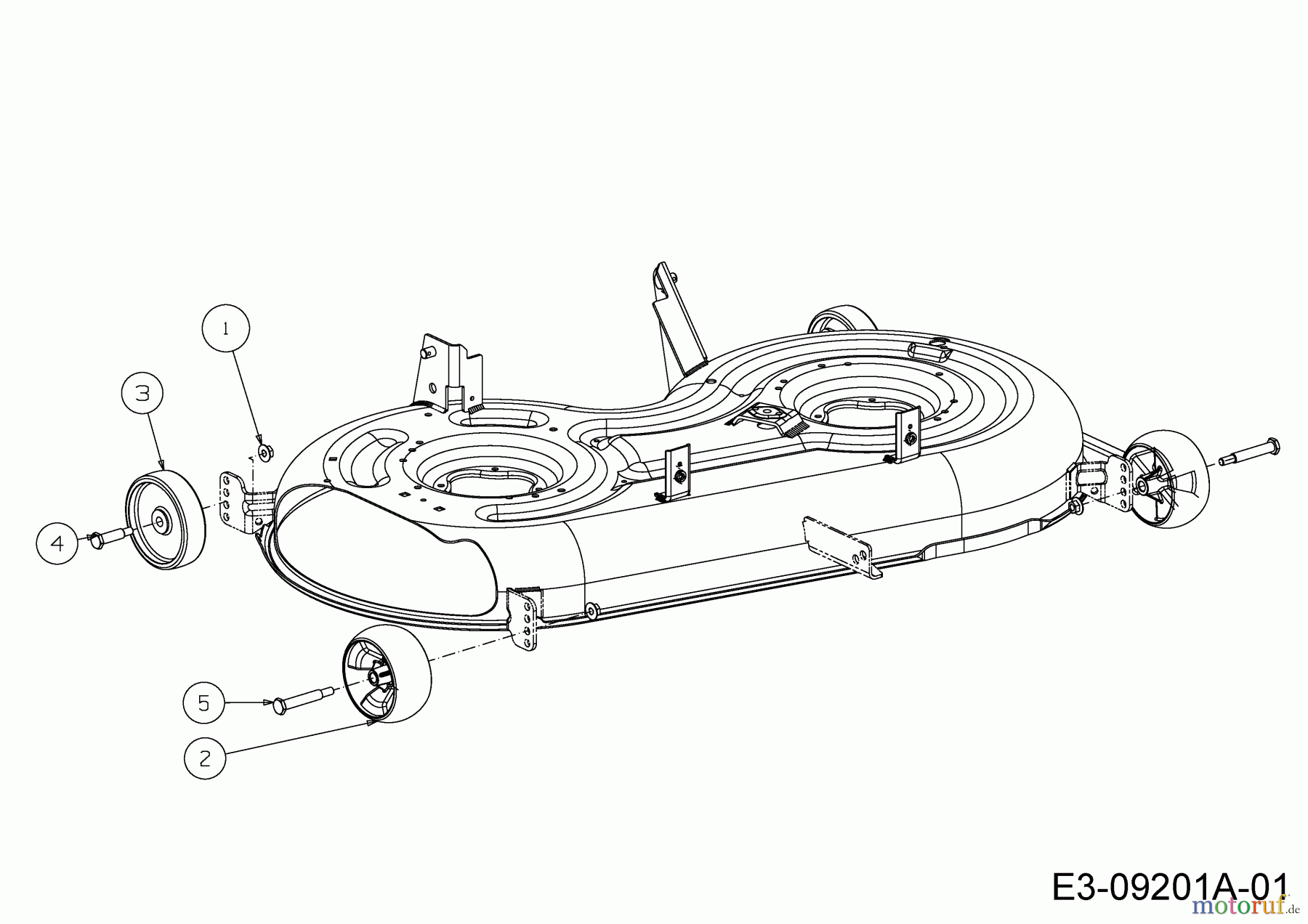 Wolf-Garten Rasentraktoren 106.220 HP 13PAA1VR650 (2020) Räder Mähwerk