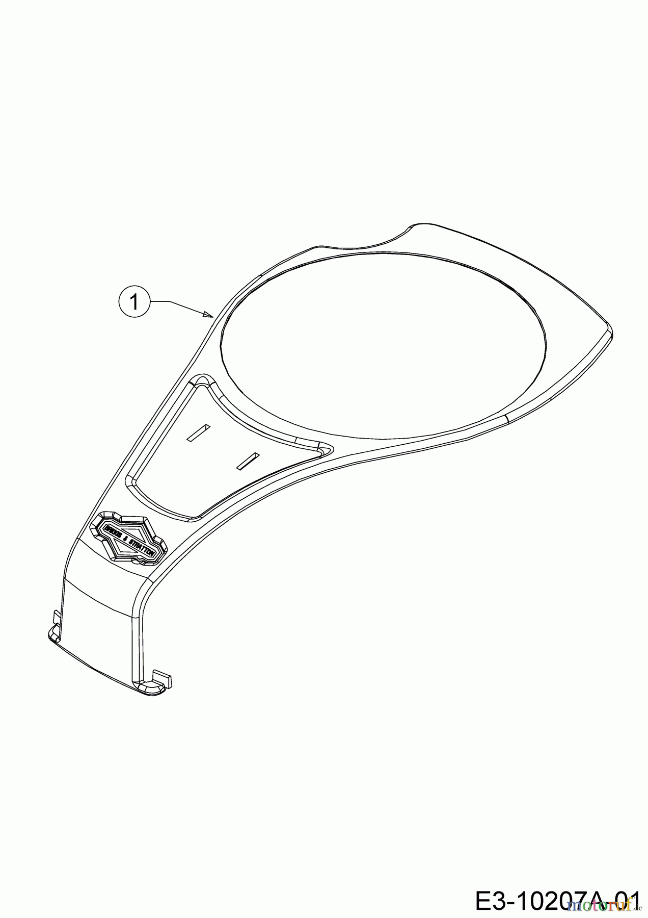 Wolf-Garten Motormäher mit Antrieb Expert 46 B S 12A-YA5L650 (2020) Motorhaubenabdeckung