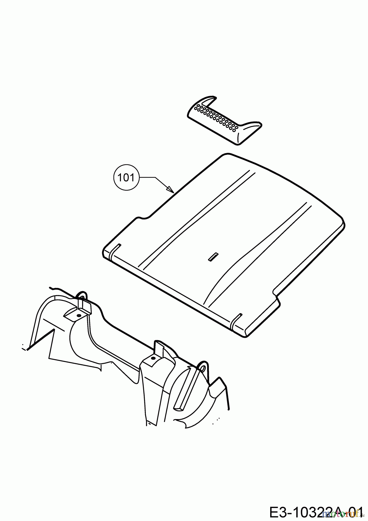 Wolf-Garten Elektromäher Blue Power 37 E 18AWG1Y1650 (2020) Heckklappe