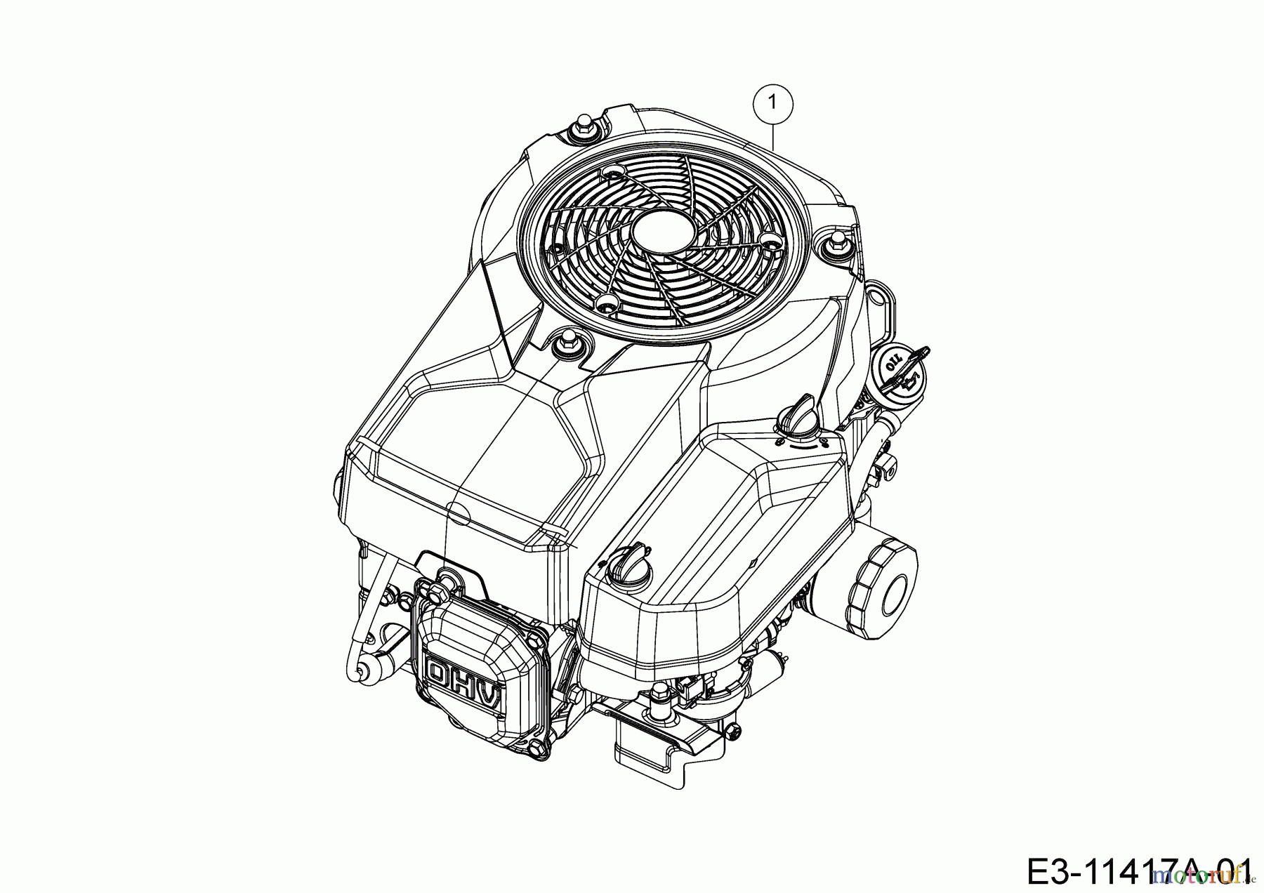 Wolf-Garten Rasentraktoren A 92 H 13BH71RE650 (2020) Motor B&S