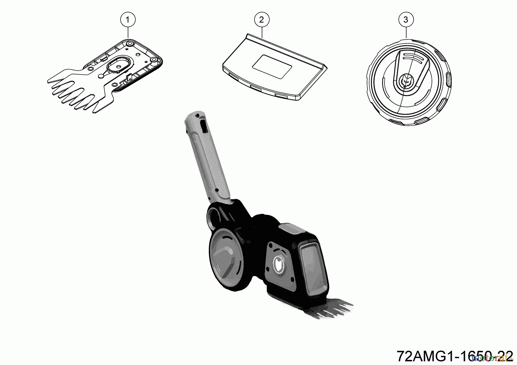 Wolf-Garten MultiStar e-multi-star® System Grasschere - GS 10 eM 72AMG1-1650 (2022) Grundgerät