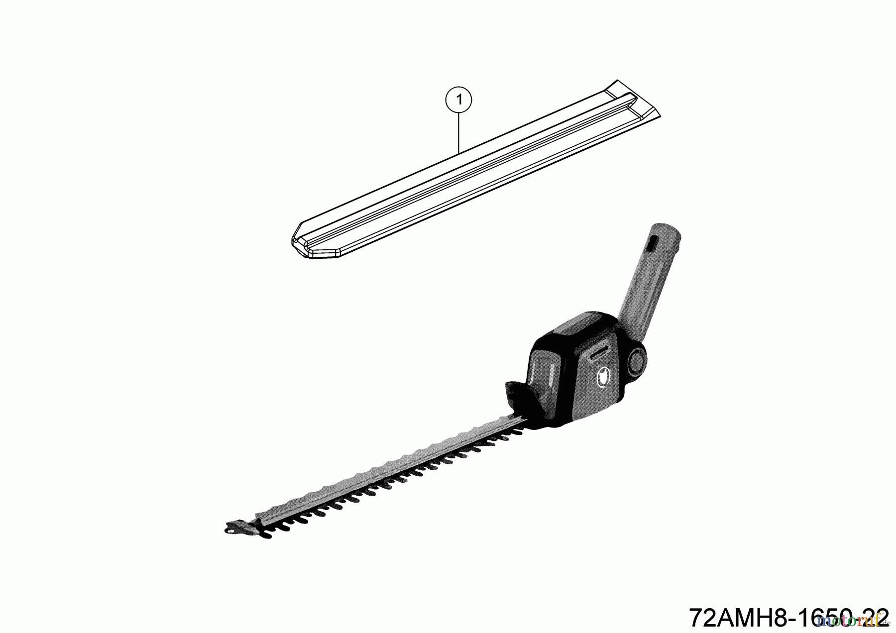 Wolf-Garten MultiStar e-multi-star® System Heckenschere - HT40 eM 72AMH8-1650 (2023) Grundgerät